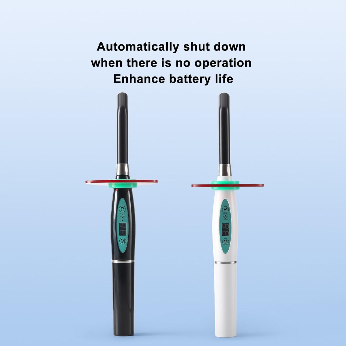 AZDENT Dental Wireless LED Curing Light 5W High Power Cure Lamp 1500mW/cm²