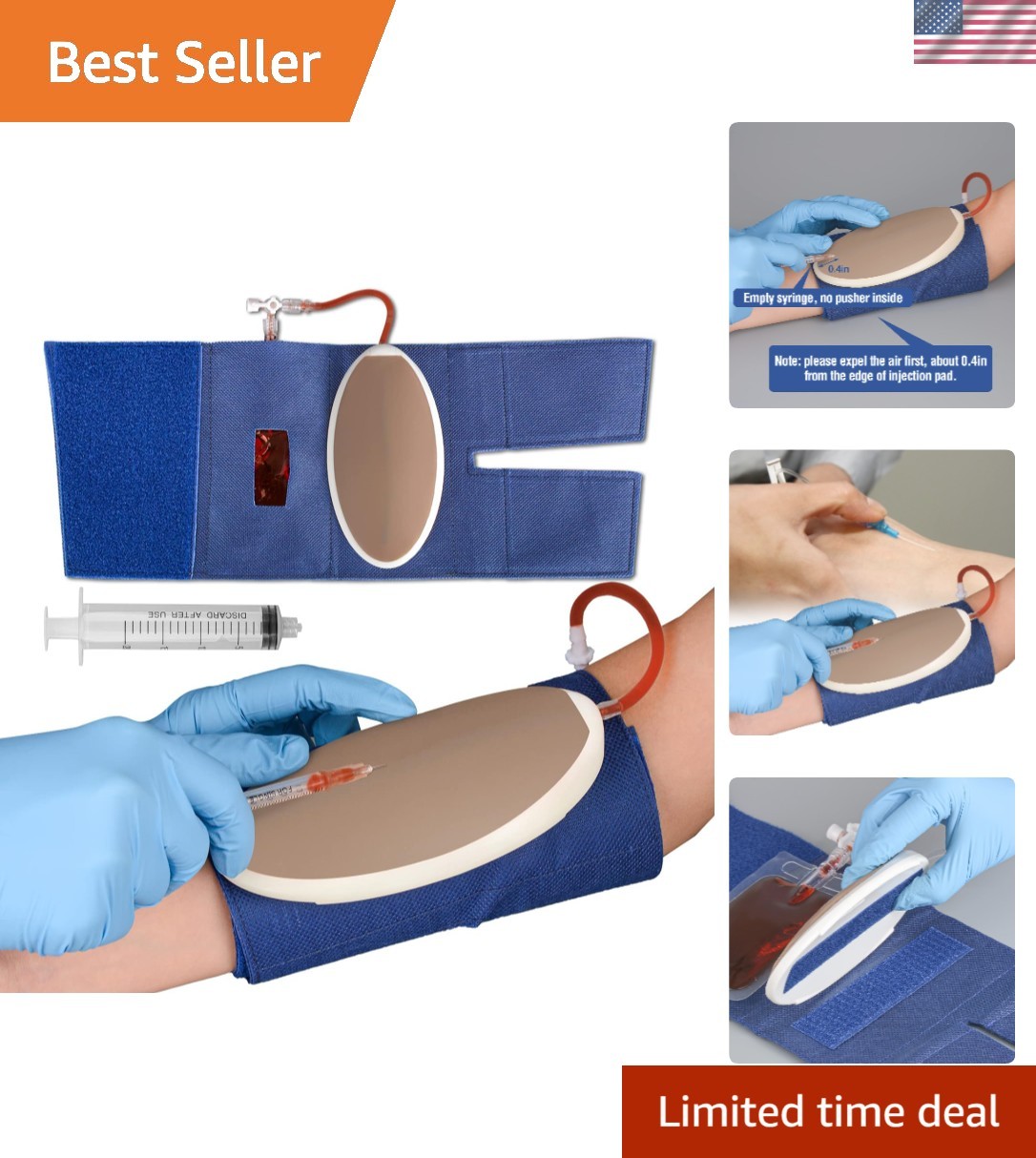 Reusable Venipuncture Practice Pad – Eco-Friendly & Wearable Injection Trainer