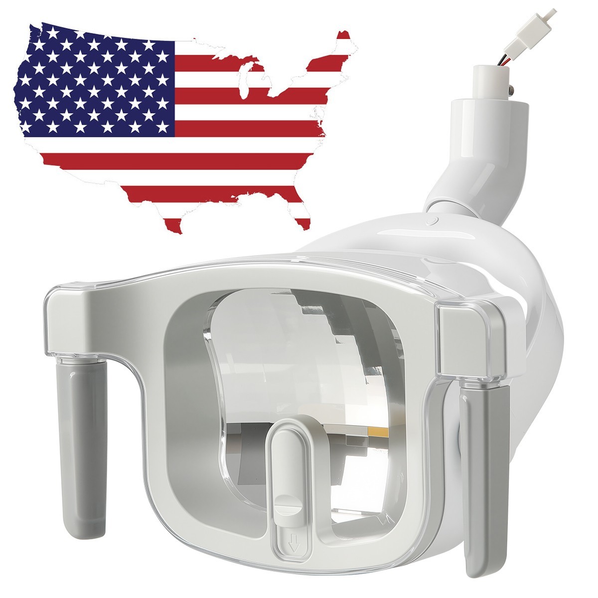 Dental Unit Chair Computer Controlled DC Motor PU Leather+Dentist Stool AZDENT