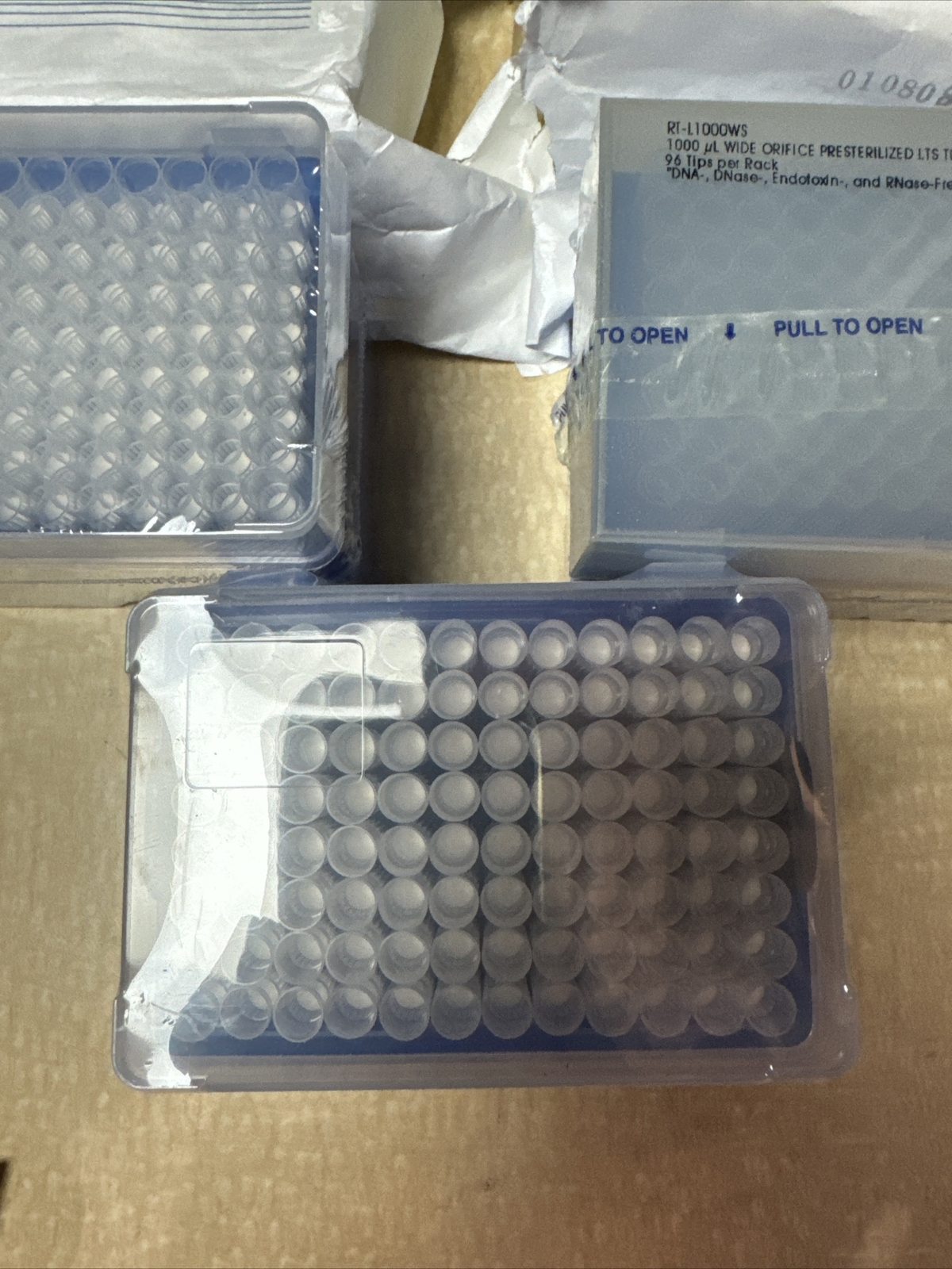 Fisherbrand Redi-Tip General Purpose 200 uL & 3 Misc Box Tips- Lot Of 5