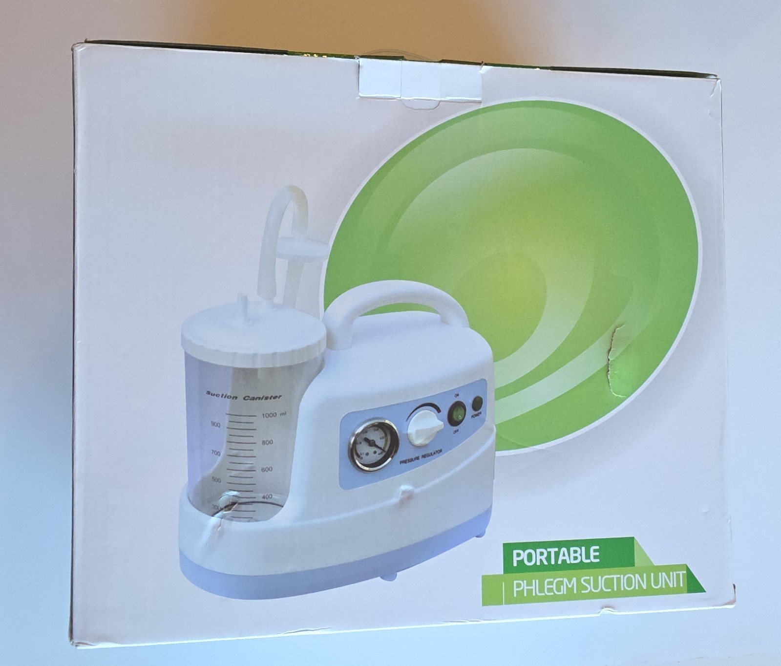 Portable Phlegm Suction Unit – ≥ 17L / min – HG-HJYJ-5263-US-1 –