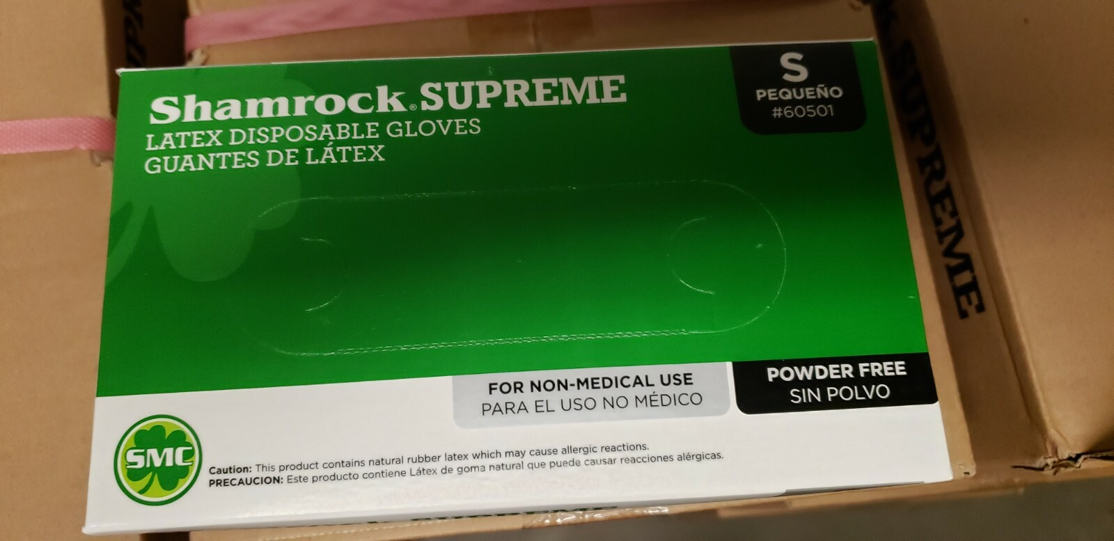 Shamrock Supreme Latex Disposable Gloves in Small Only 1000 Gloves/Case