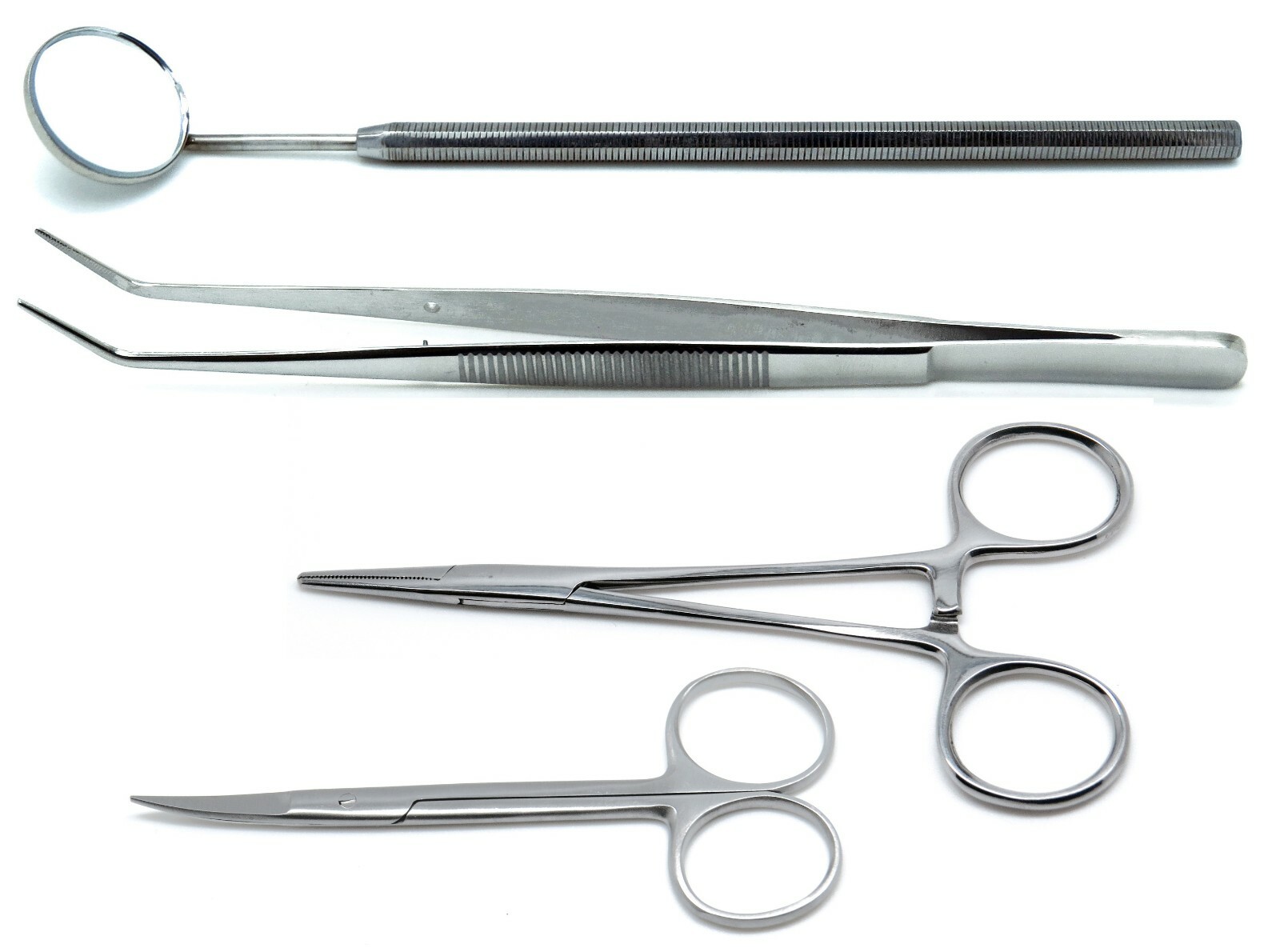 Suture Set of 4 Dental Stainless Steel Premium Instruments New Tray Setup