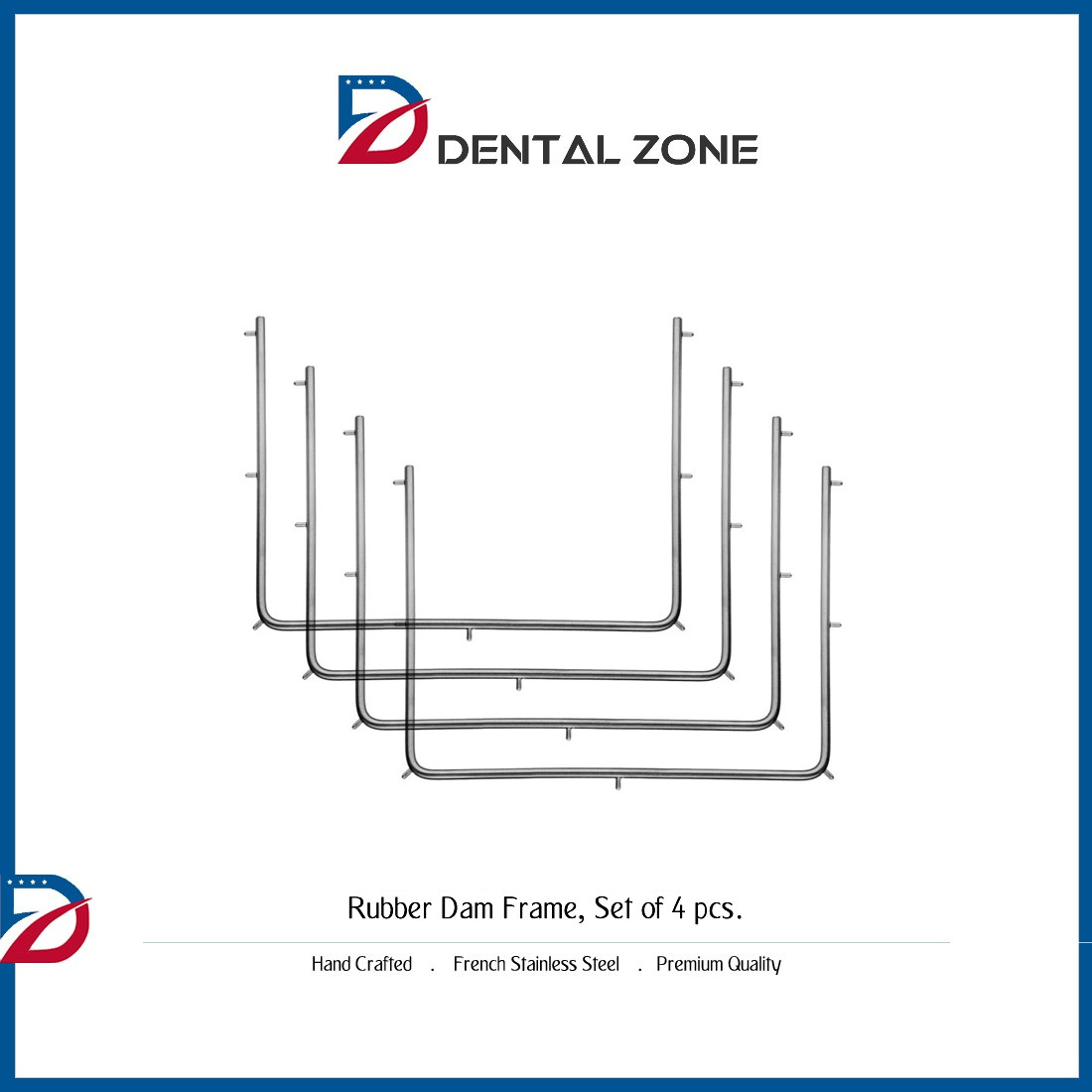 DENTAL RUBBER DAM FRAMES “SET OF 4” NEW