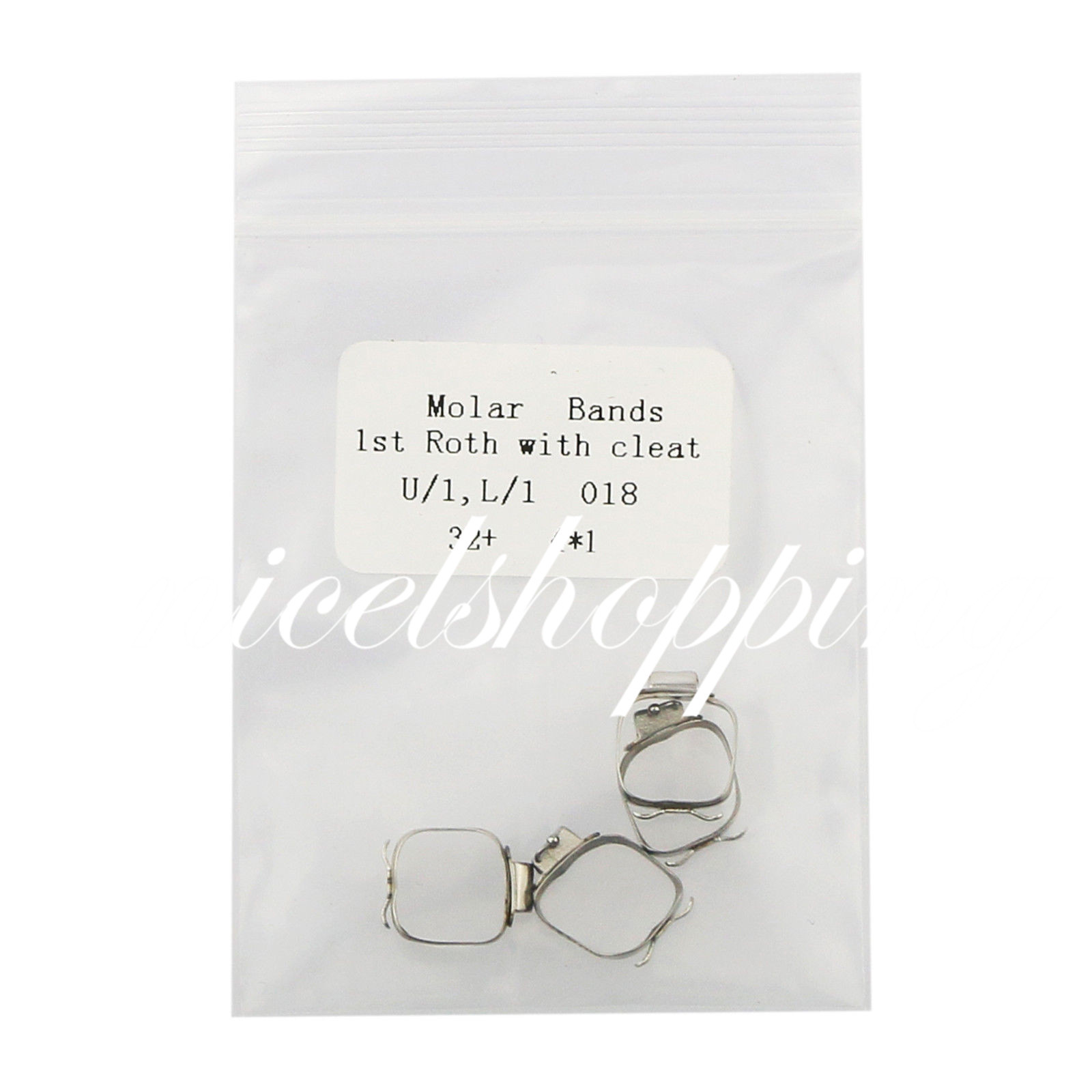 10 Packs Dental Ortho Roth 1st Molar Buccal Tube Prewelded Bands Size 29 to 43+