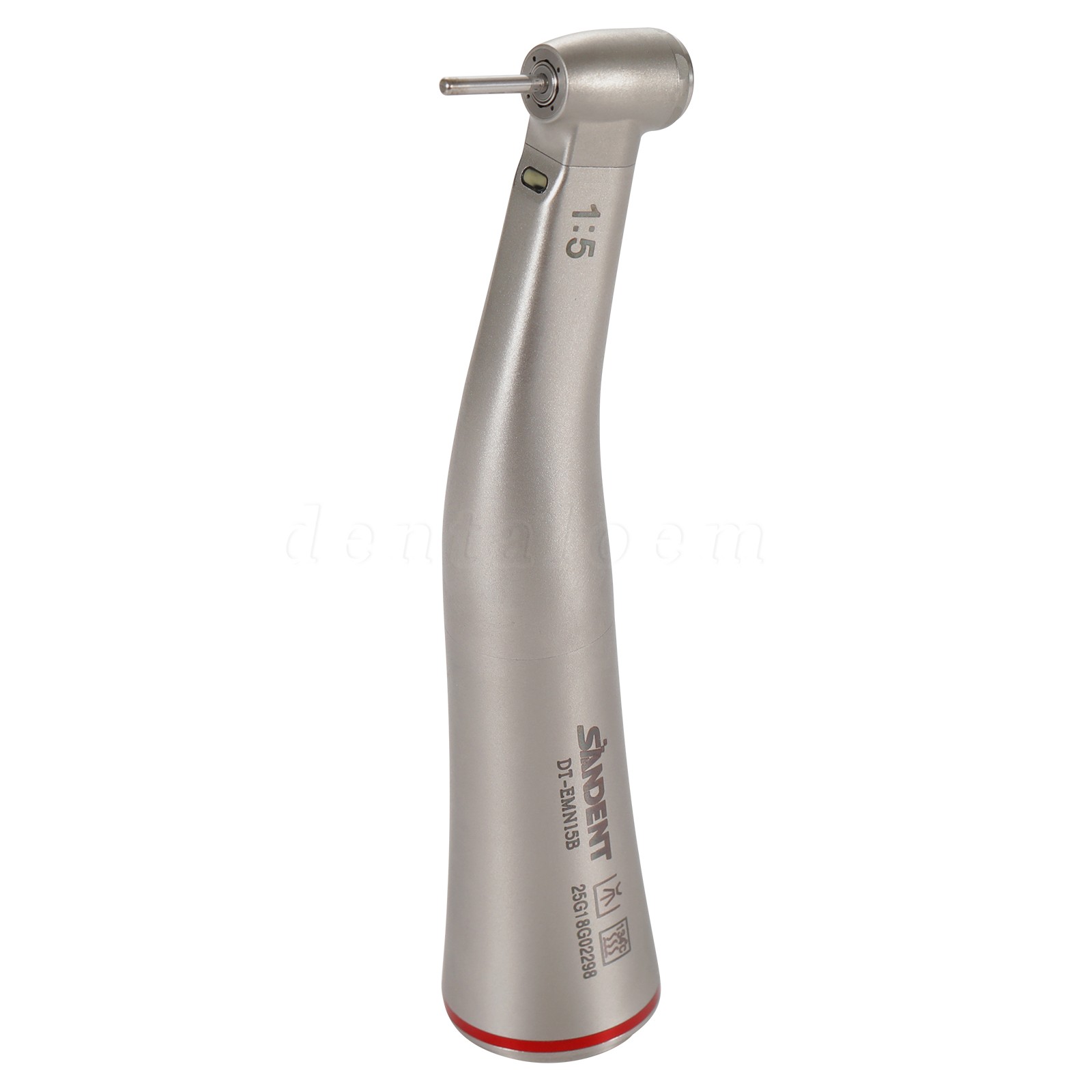 Mini Head Dental LED Fiber Optic 1:5 Contra Angle High Speed Handpiece
