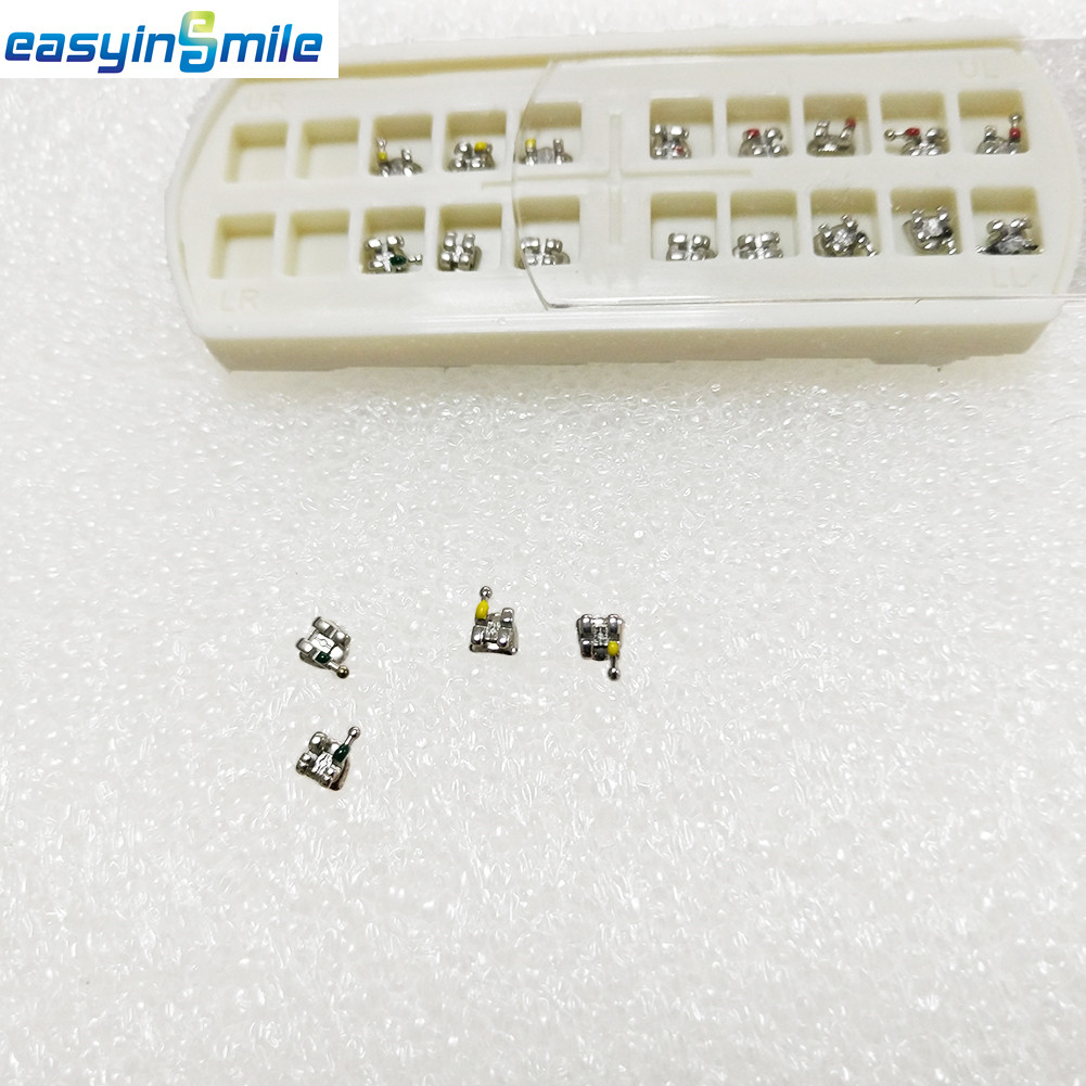 5 PK Dental Orthodontic Metal Braces Bracket Mini Roth/MBT 022 With Hooks 3 4 5