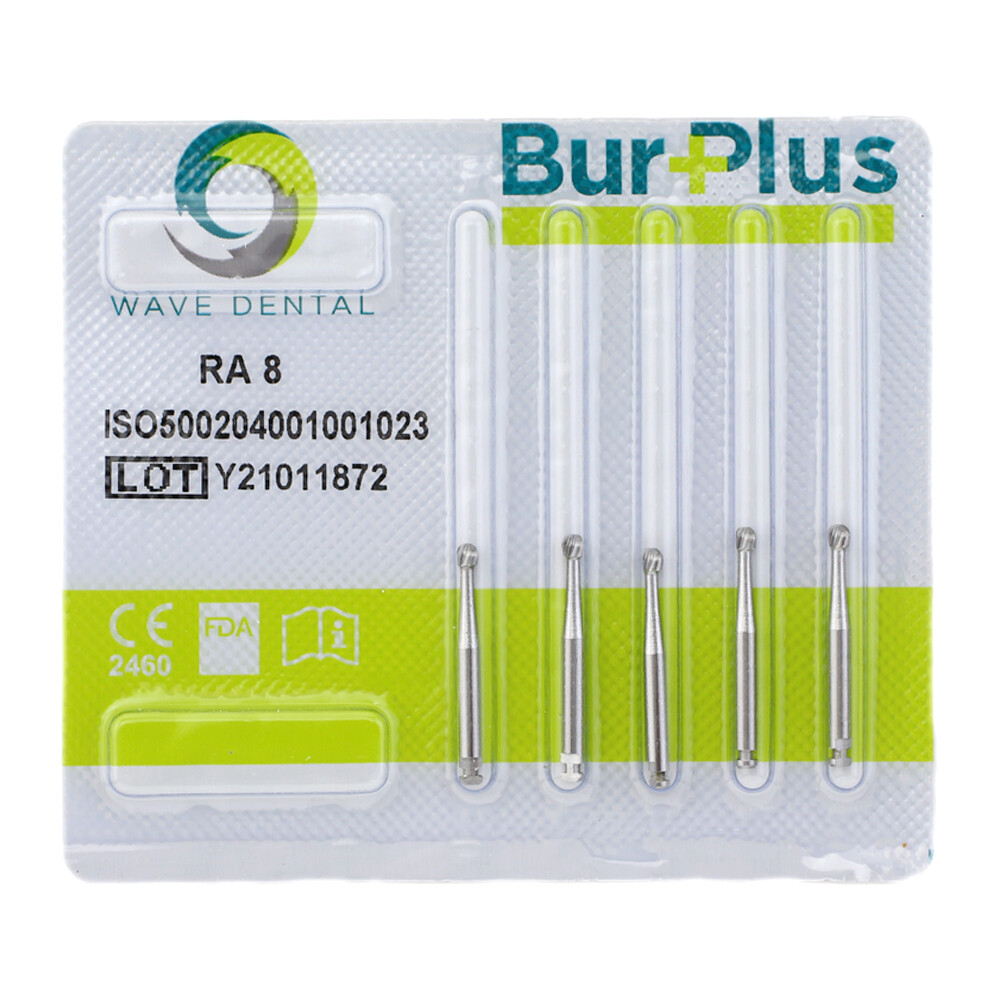 WAVE Dental RA Contra Angle Carbide Burs Latch Round Bur Surgical Length 26 34mm