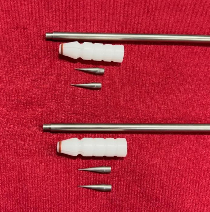 2pc-Gynecology Ring Applicator Double Puncture 7mm SS Best Quality Reusable