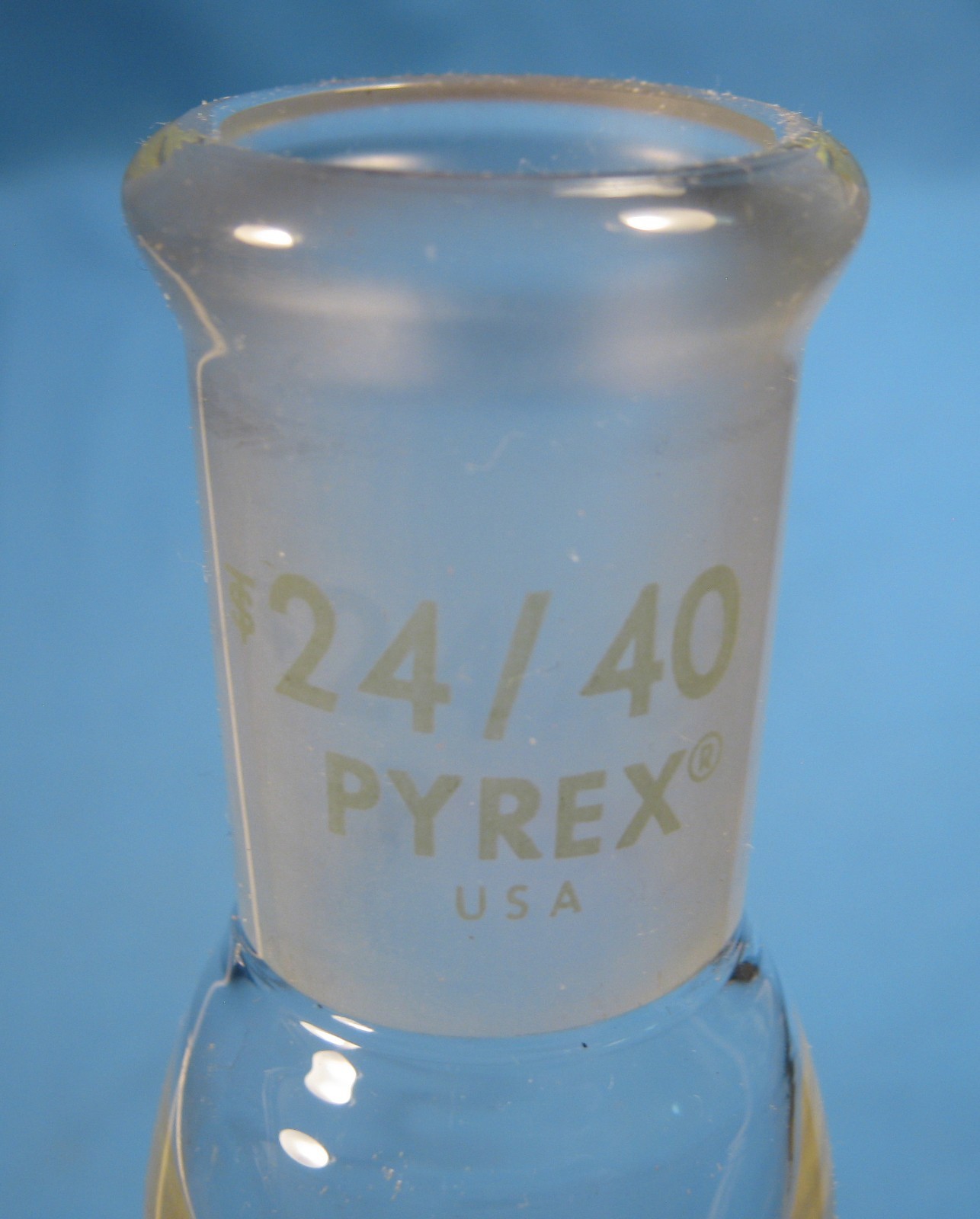 PYREX 100 ML SEPARATORY FUNNEL CYLINDRICAL 24/40 TEFLON FREE SHIPPING 6-C