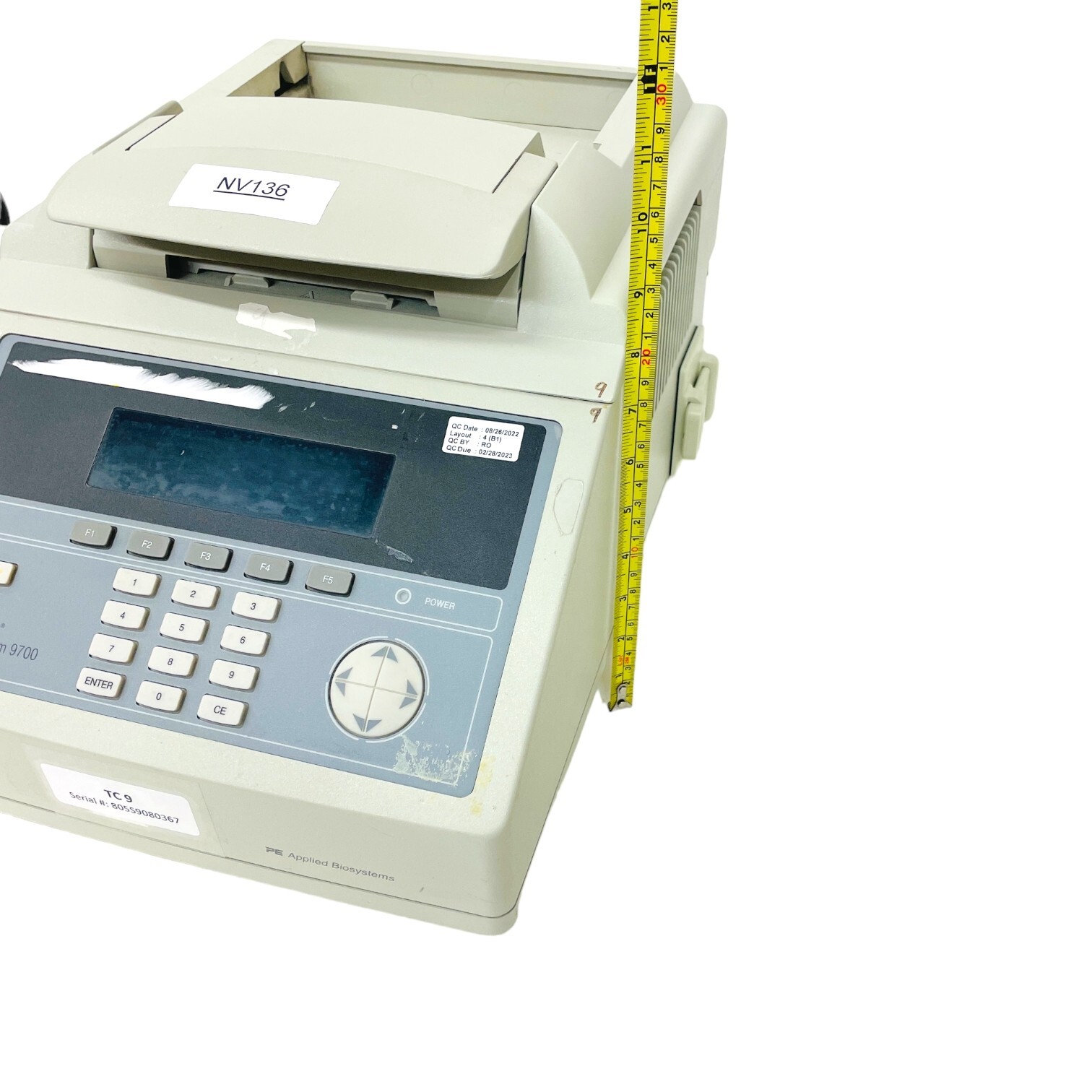 Applied Biosystems ABI GeneAmp PCR System 9700 N8050200 Thermal Cycler 96-Well