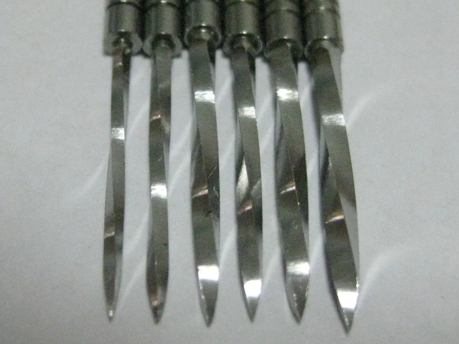6x Dental #1-6 32mm Endodontic Drill Reamers Spiral Nordin Conical Screw Posts