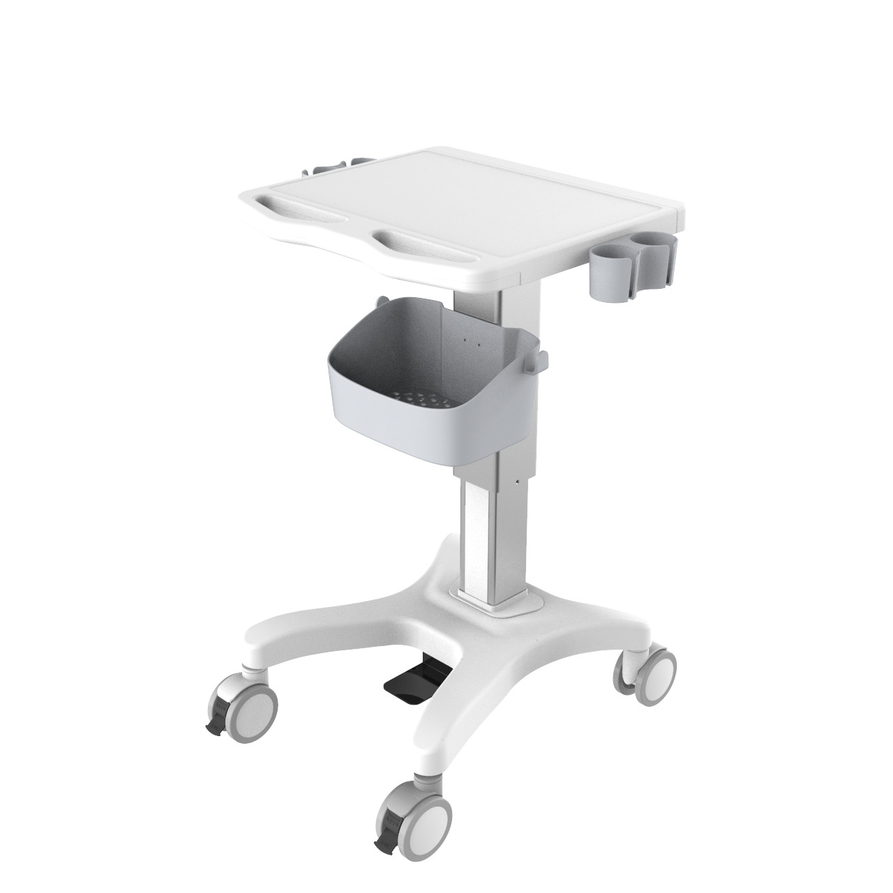 Adjustable Height Mobile trolley cart for Ultrasound Imaging system (MT-807)