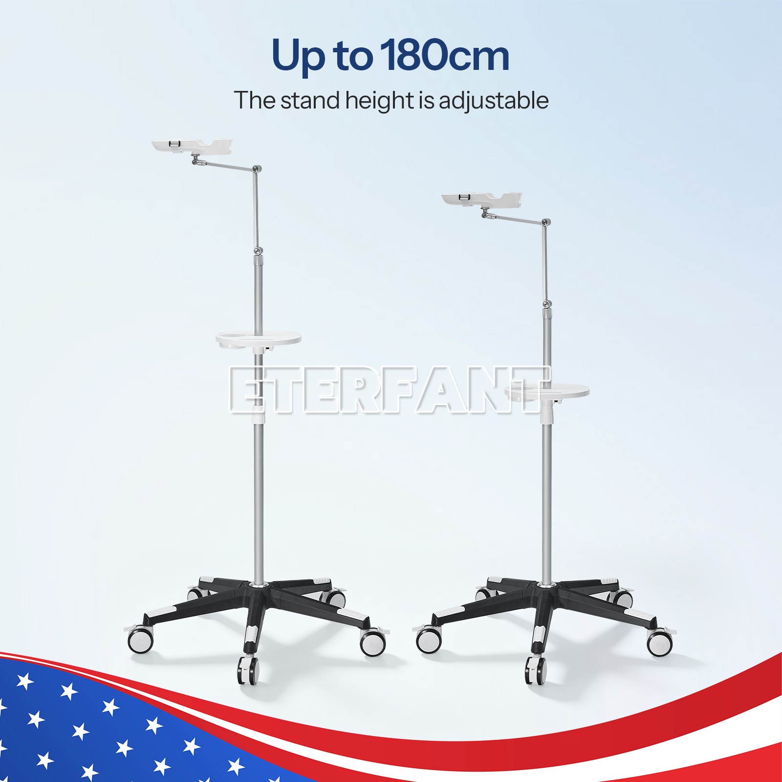 ETERFANT Portable Mobile Stand Equipment Trolley for QV-600 Vein Finder Device