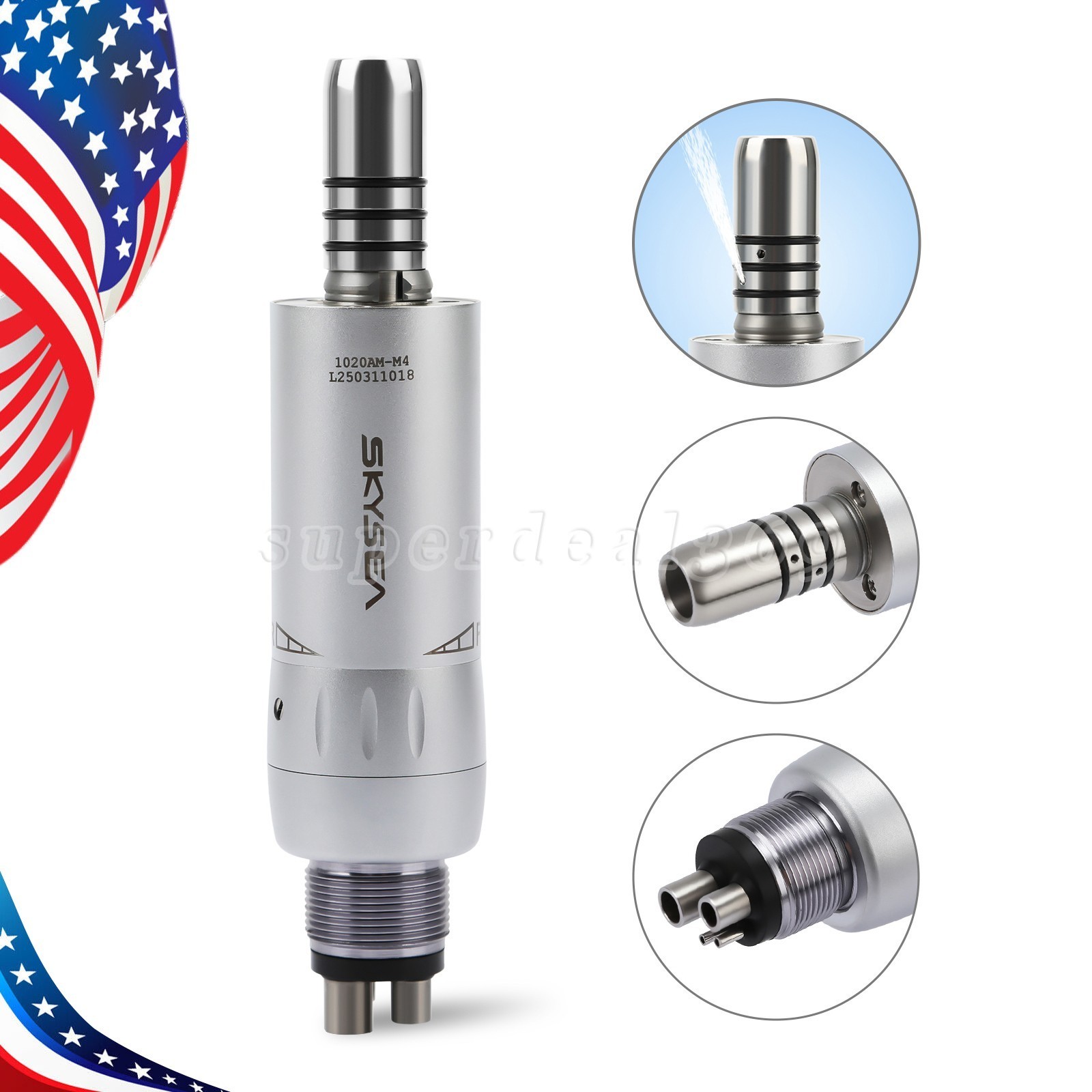 1-10 PCS SKYSEA Dental Inner Water E-Type Air Motor 4 Hole Handpiece Low Speed