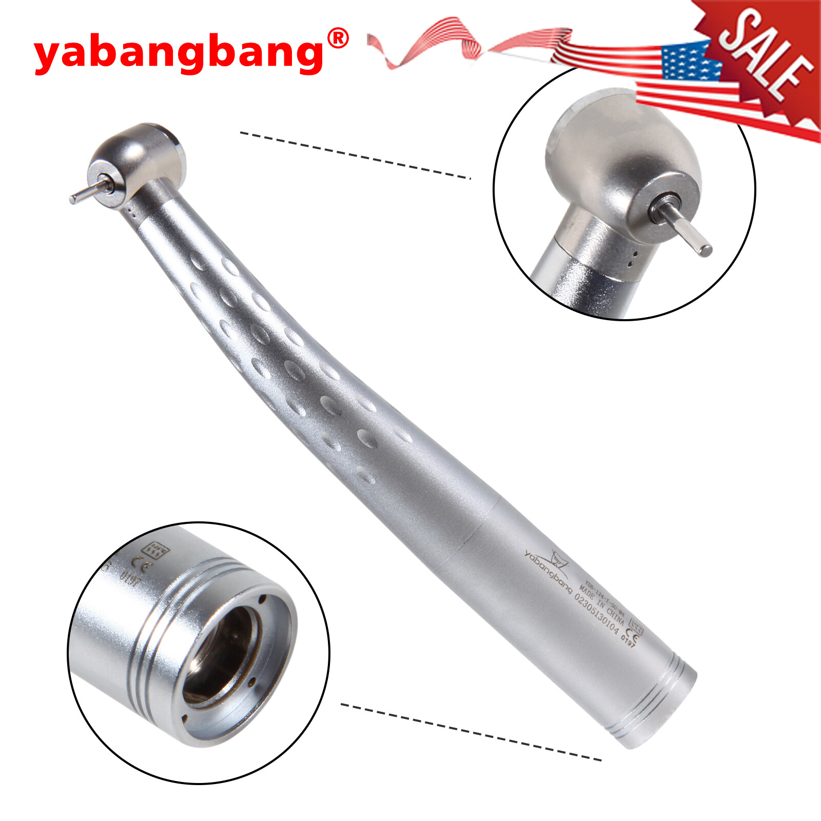Dental High Speed Handpiece Torque Head Single Spray for Kav Coupling / Rotor