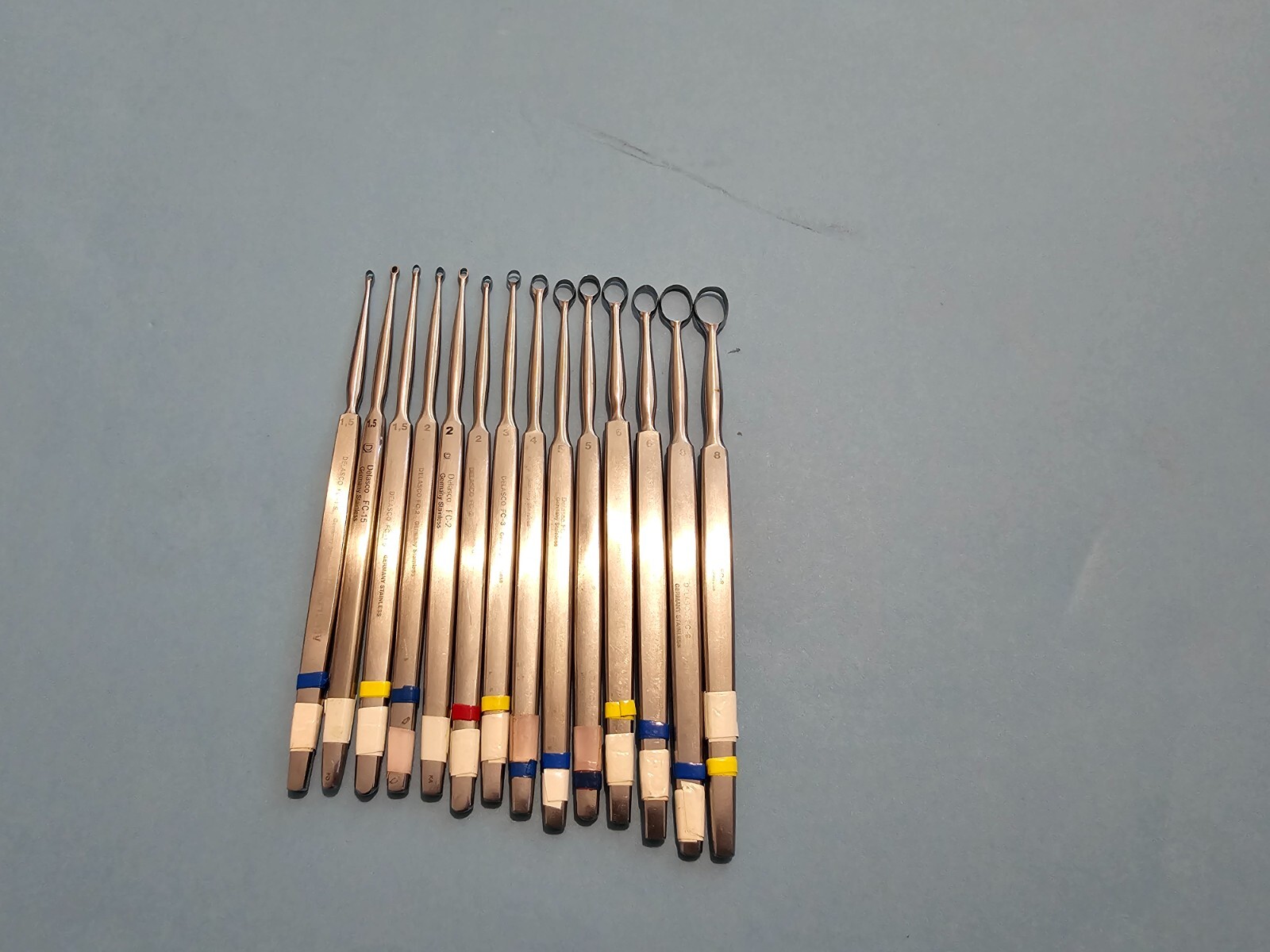 Delasco Fox Curette Different Sizes (QTY:14)