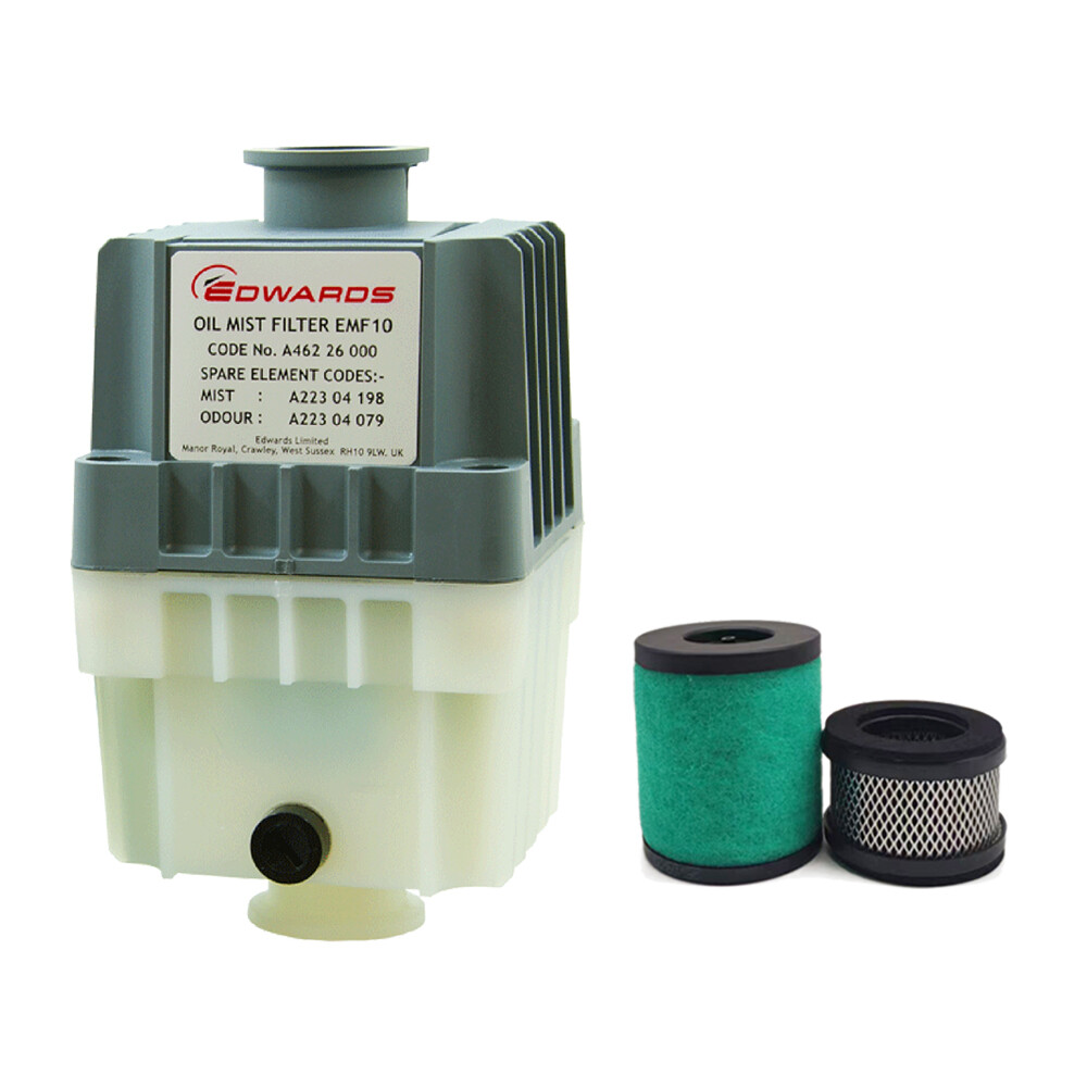 Edwards EMF10 EMF20 Oil Mist Filter, KF25 Ports, for RV3, RV5, RV8 Vacuum Pumps