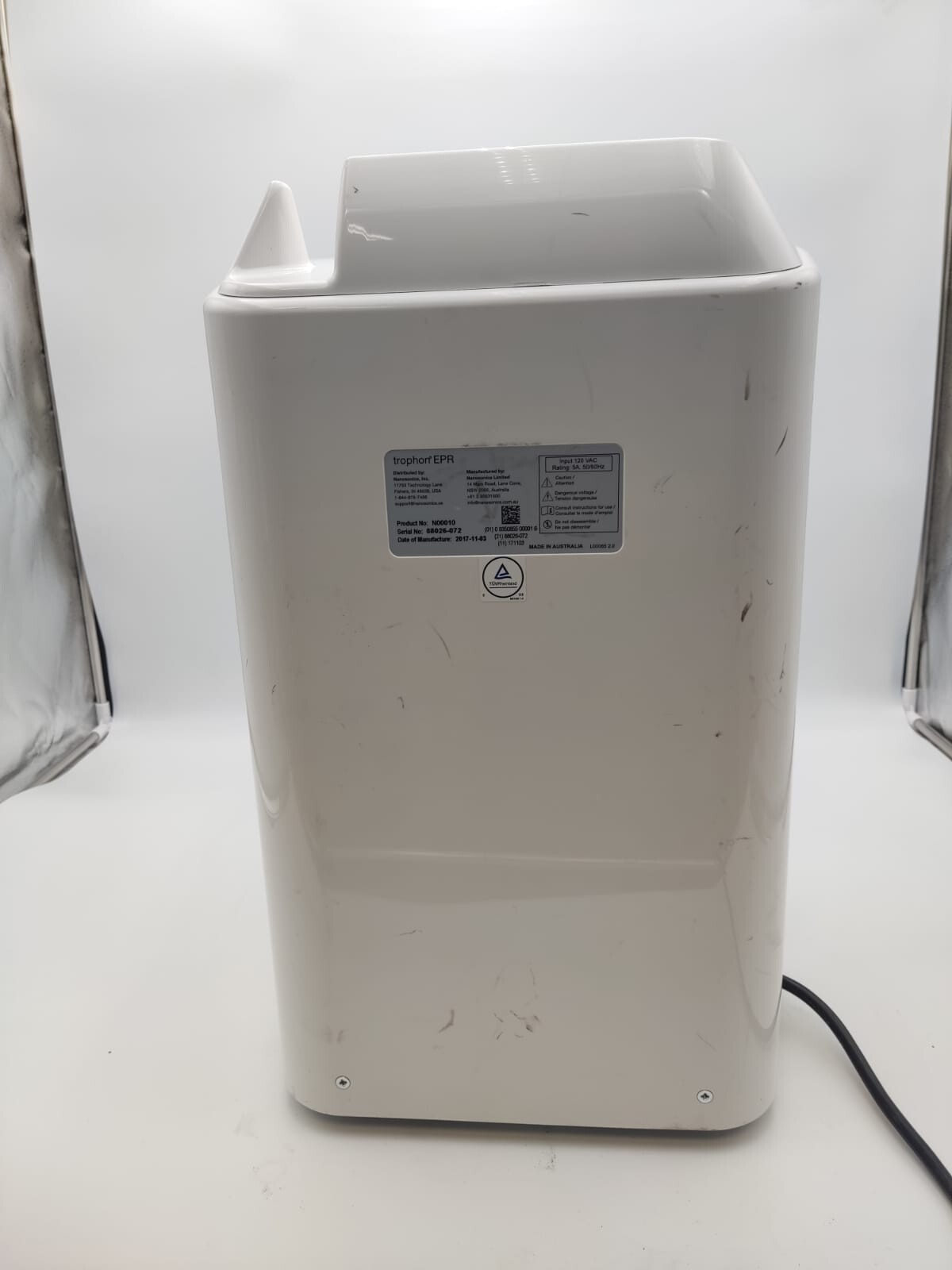 GE Nanosonics trophon EPR N00010-US Ultrasound Probe High Level 11/2017