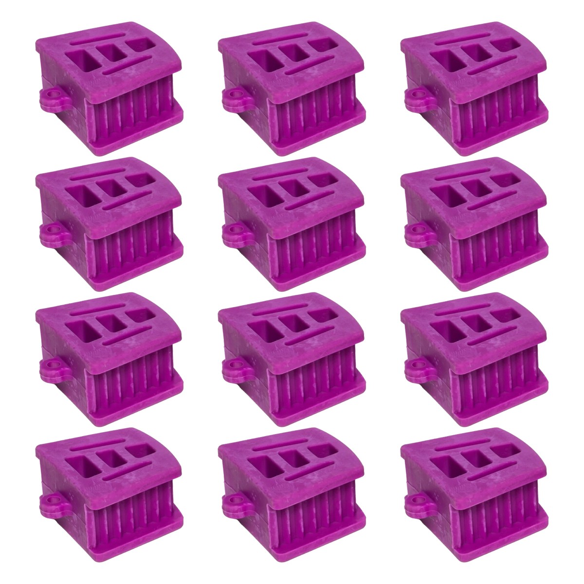 12PCS Large Adult Autoclave Silicone Mouth Props Bite Block Dental Autoclave