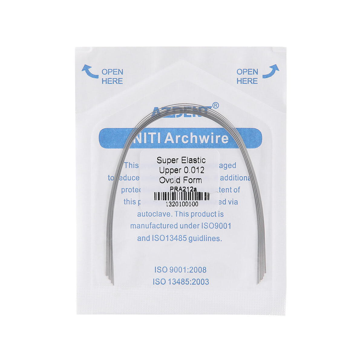 Brackets dentales ortodoncia Mini Roth/MBT 022 Ganchos 345/10Tamaño Arco Alambre