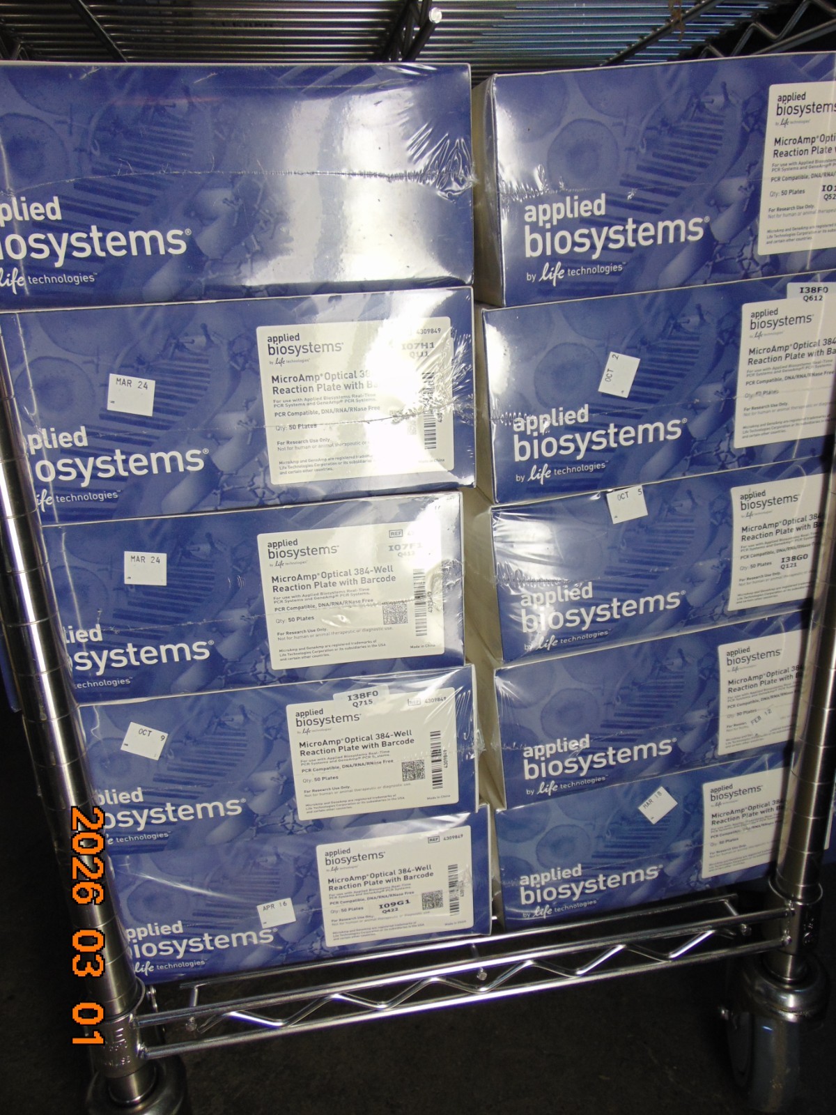 APPLIED BIOSYSTEMS 384-Well MicroAmp Optical Reaction Plate 4309849 (50/Pk)