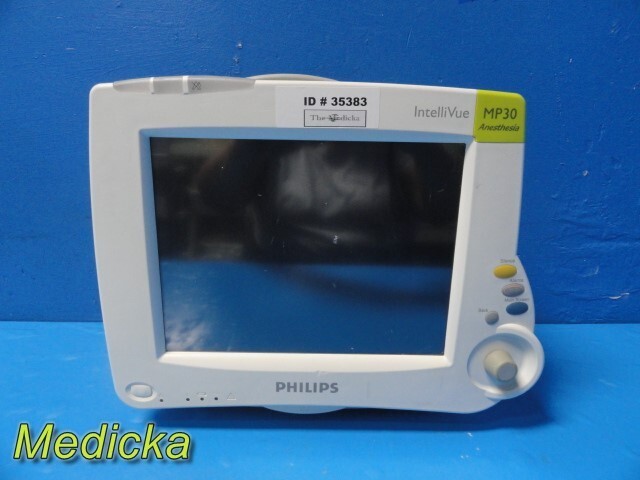 2010 Philips Intellivue MP30 Patient Monitor W/ MMS Module & NEW Leads ~ 35383