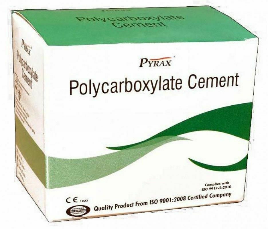 2x PYRAX POLYCARBOXYLATE CEMENT FOR LUTING CROWN N BRIDGE Free shipping LONG EXP