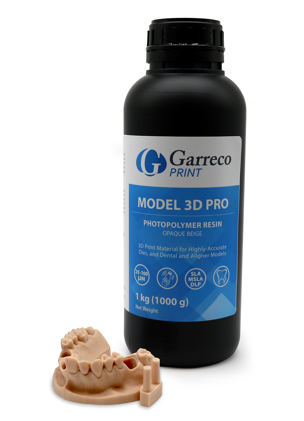Garreco Model 3D Pro Beige Photopolymer 3D Resin 1000g REF 6851002S