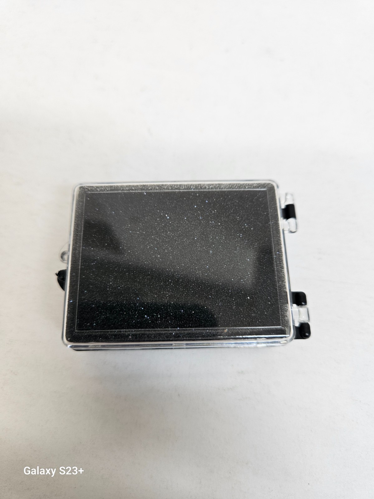 1inch ” Black/Blue plastic Box pkg 1000 With / Form Insert