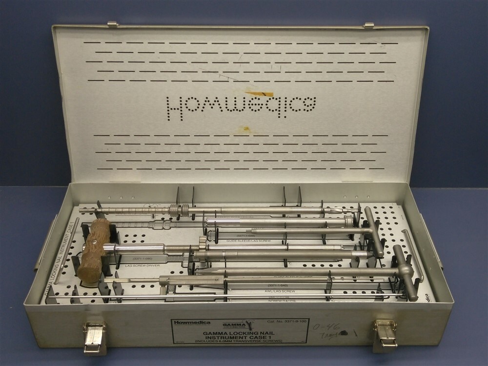 Howmedica Locking Nail Instrument Set w/Case 3371-9-100