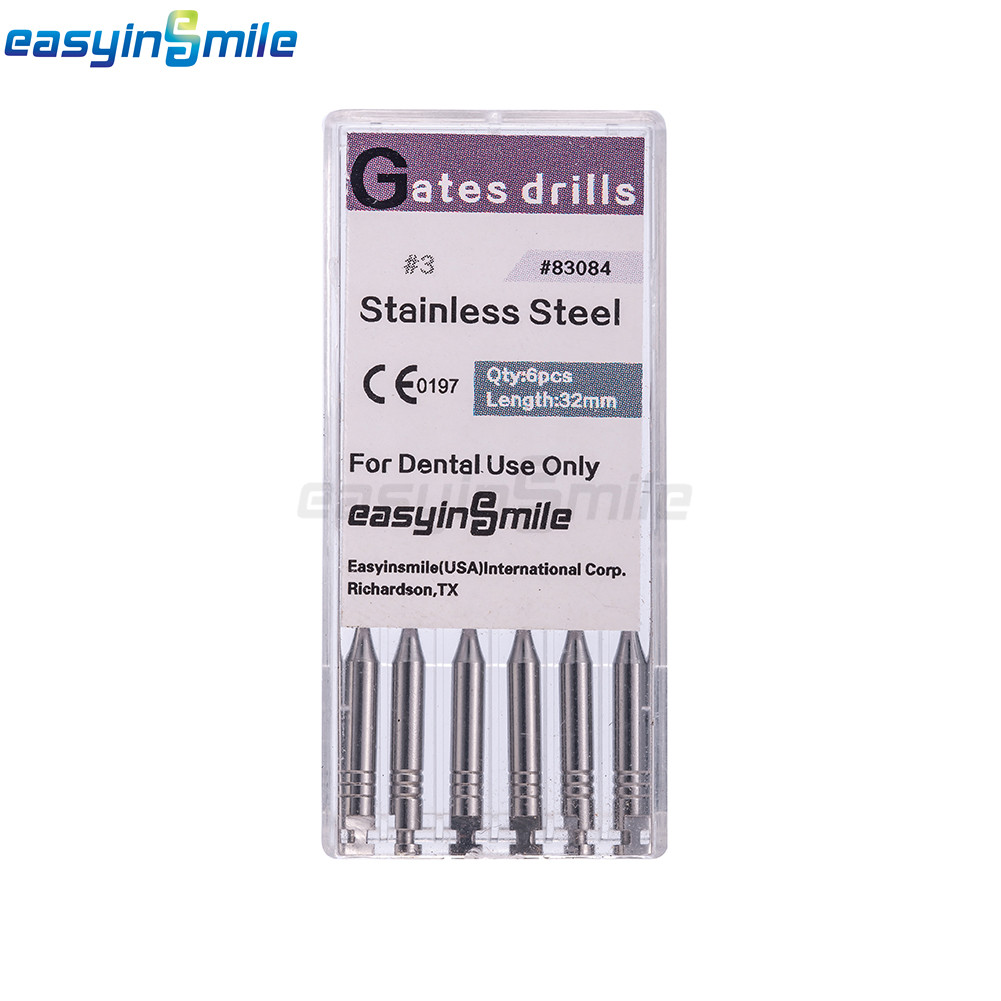 #1-#6 Dental Glidden Drill Endodontic Gates Glidden Bur Root Canal Reamers 6File