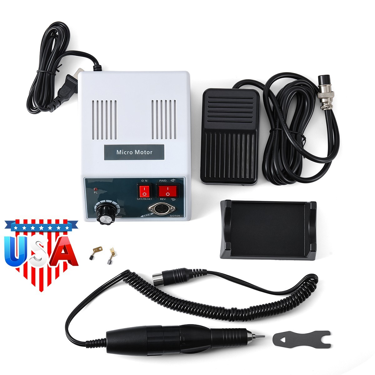 Dental Lab Electric Micromotor Polishing Unit+35K rpm Handpiece/Polishing HP Kit