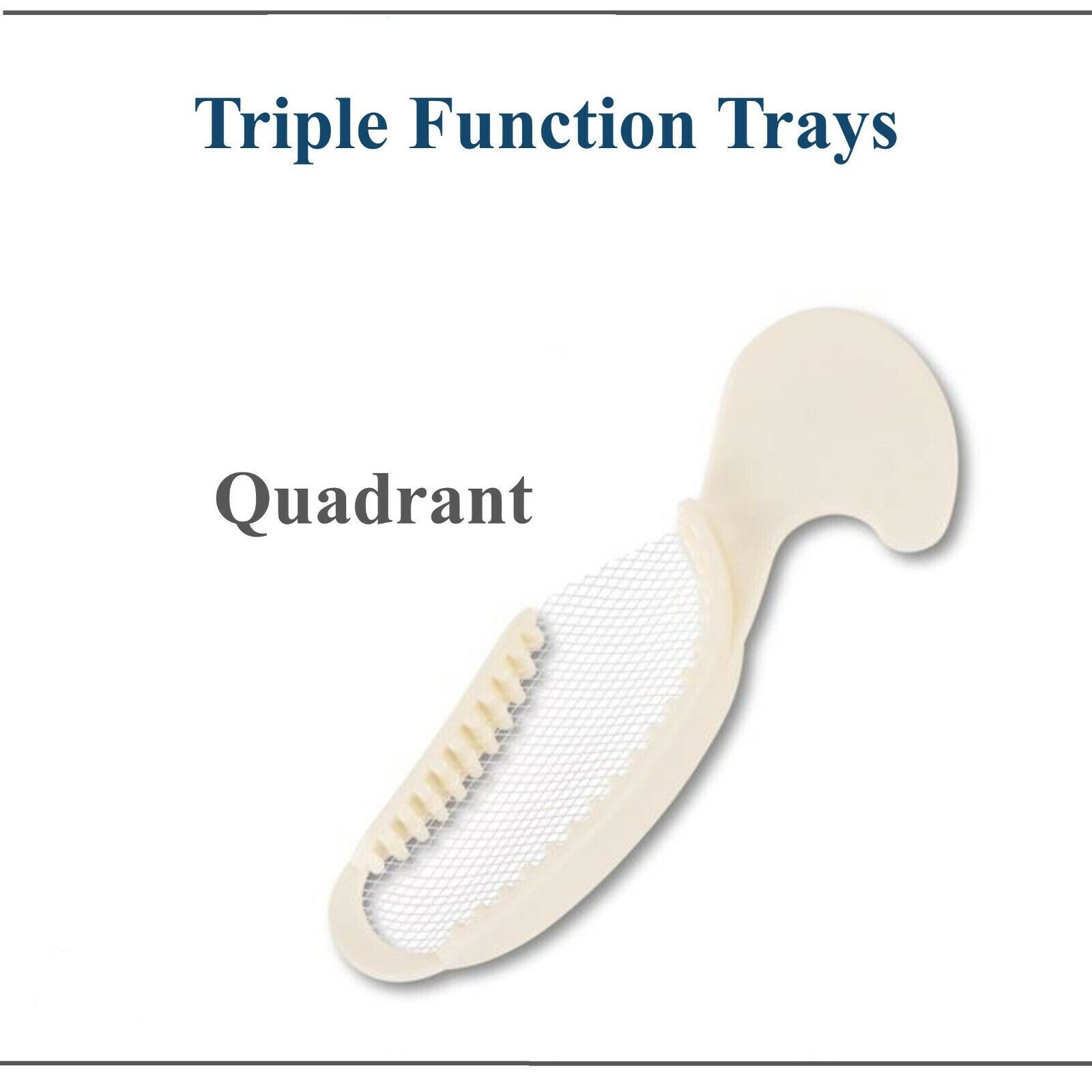 50X Dental Disposable Triple Tray Bite Registration Anterior Posterior Quadrant