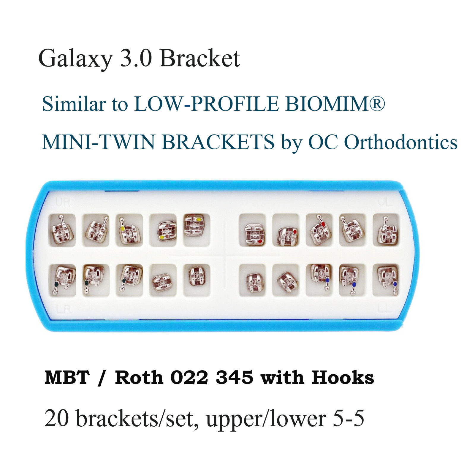 Dental Orthodontic Brackets Mini Self Ligating Metal Roth MBT 022 DAMON Empower