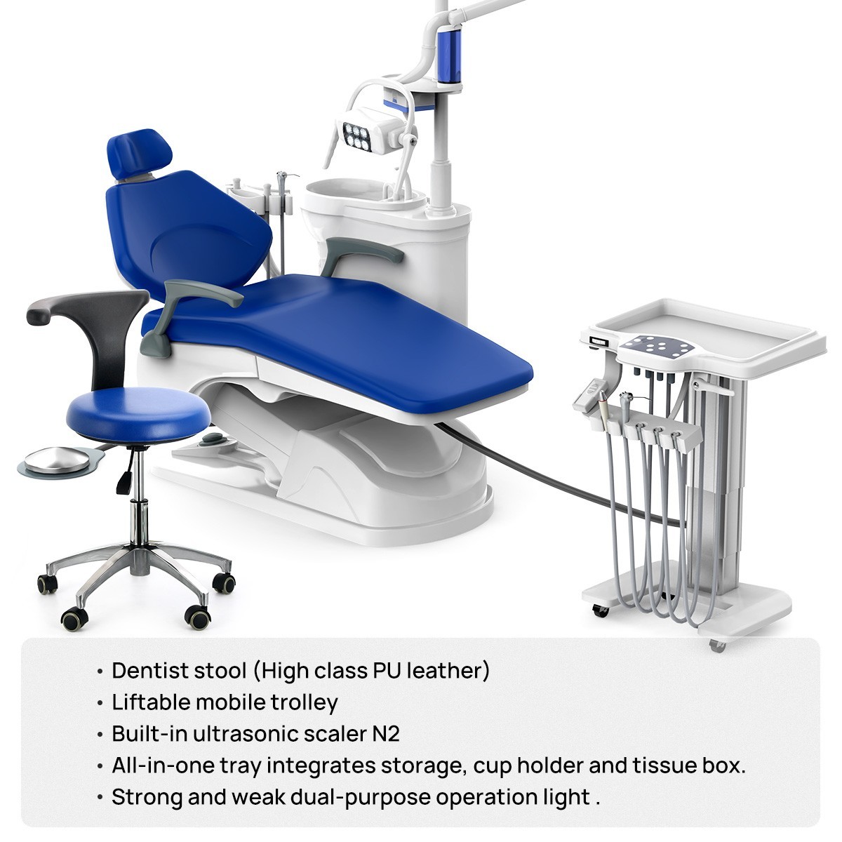 FDA Dental Unit Chair Computer Controlled DC Motor PU TJ2688-A1-1
