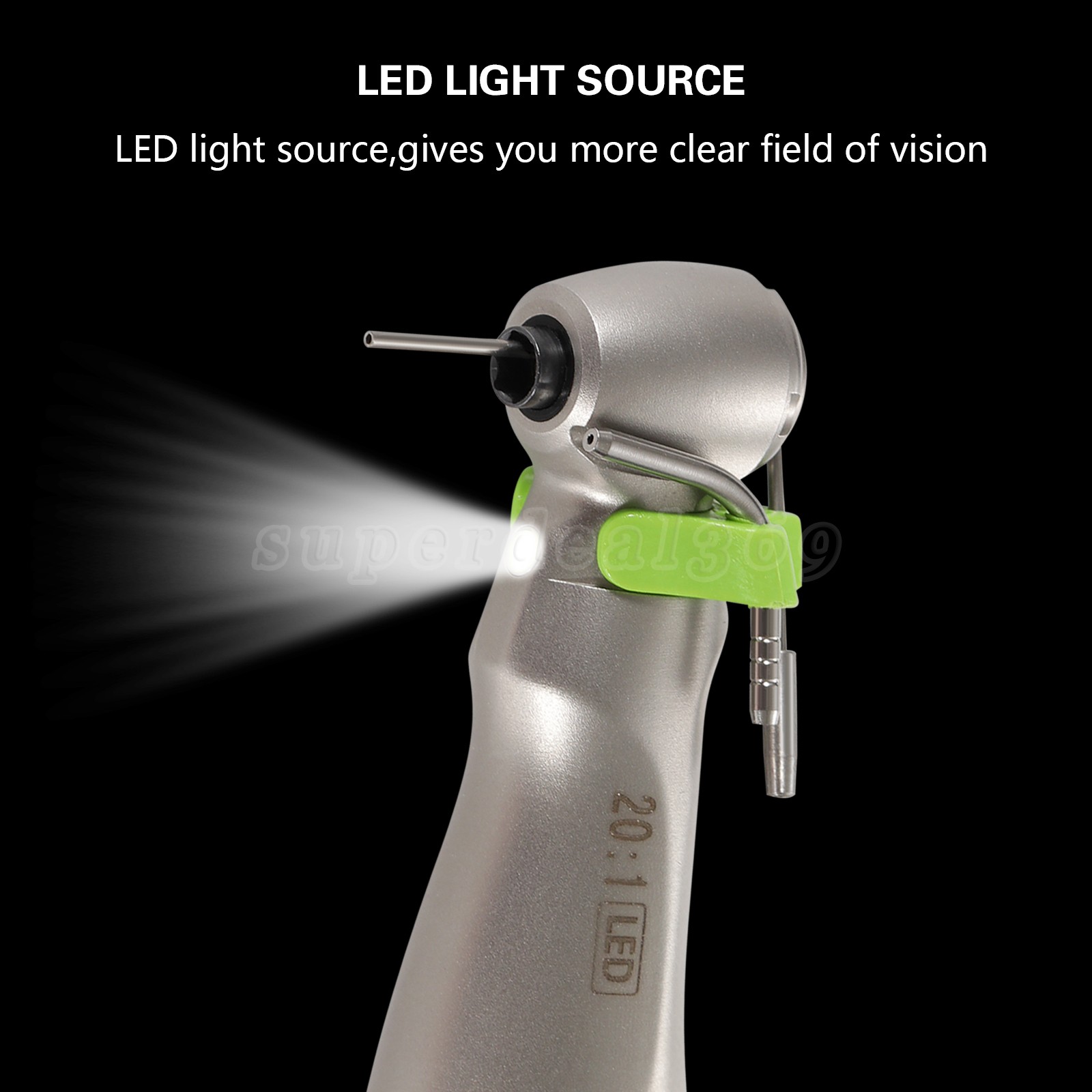 1-5 PCS led+, Surgical Contra Angle Dental Handpiece, LED 20:1 ds