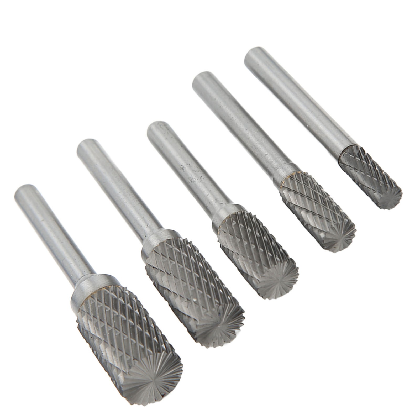 5PC Double Cut Carbide Burrs Set For Metalwork Wood Carving Grinding MLPL