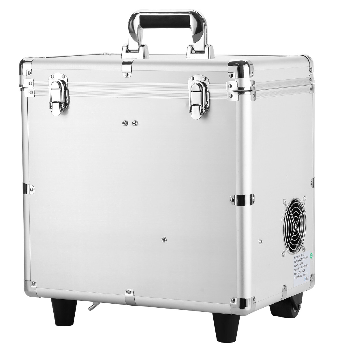 Portable Dental Mobile Unit Cart Case Wheels + Suction +Air Compressor BD-402A