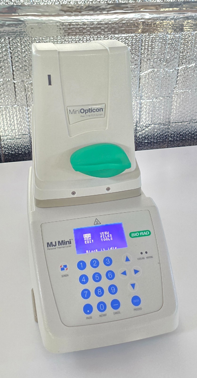 Bio-Rad MJ Mini W/ MINI OPTICON PCR CFD3120 PTC0148 With Power Cord