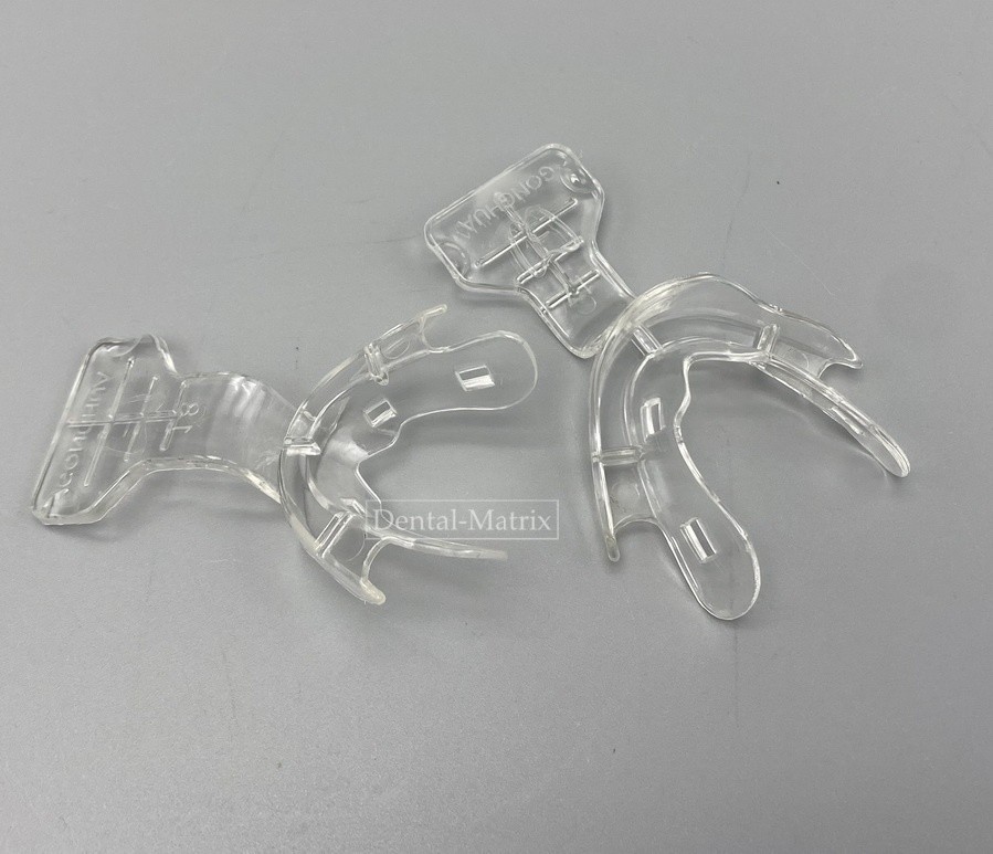 Dental Impression Trays Frame Cut Back Edentulous Jaw Full Denture Clear 18pcs