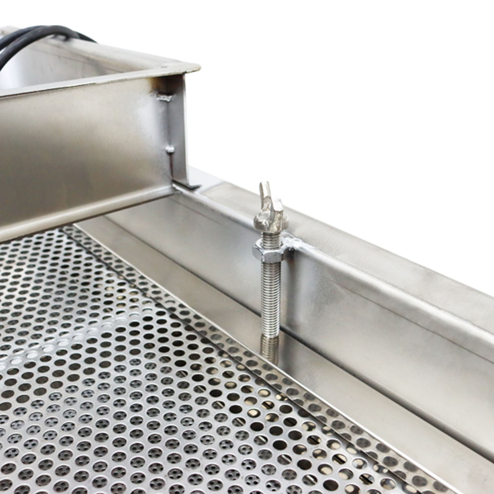 Double Layers Linear Vibrating Screen Sifter 6mm&3mm Sieve Screen Shaker 110V