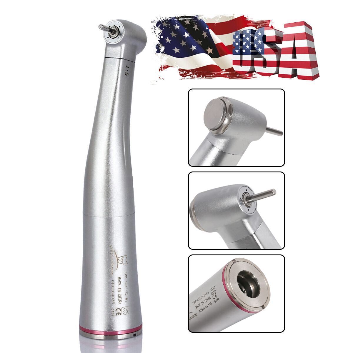 Ti-MAX X95L Dental 1:5 Fiber Optic Contra Angle Low Speed Handpiece For NSK