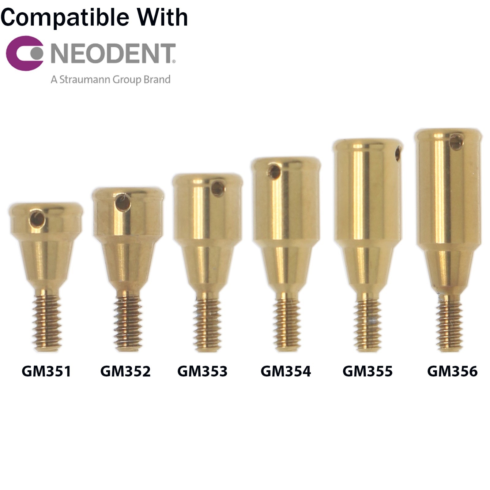Titanium Dental Overdenture Locator Abutment Fit Multiple Major Implant Systems