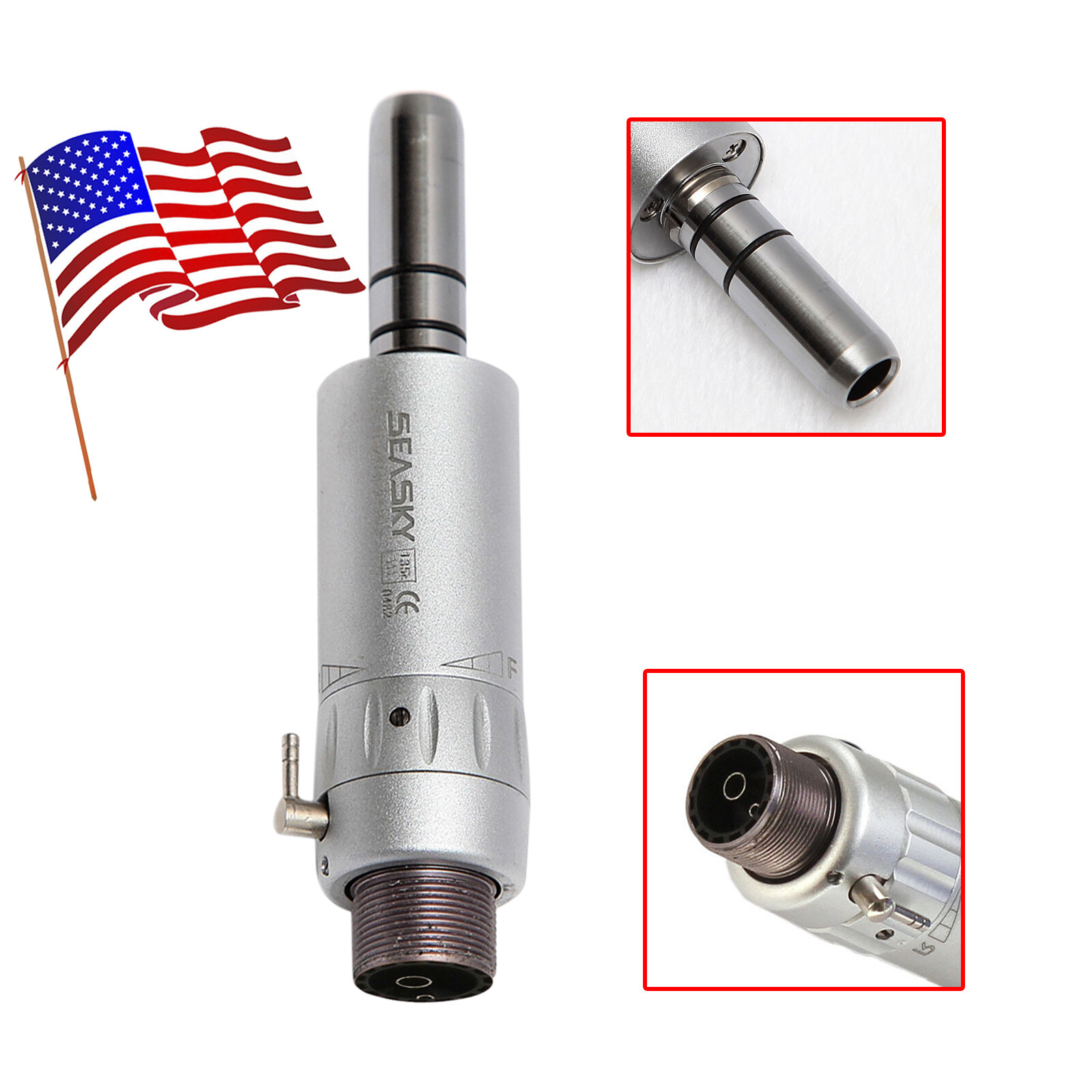 NSK Style Dental Slow Low Speed Air Motor Handpiece E-type 4holes Colors mx