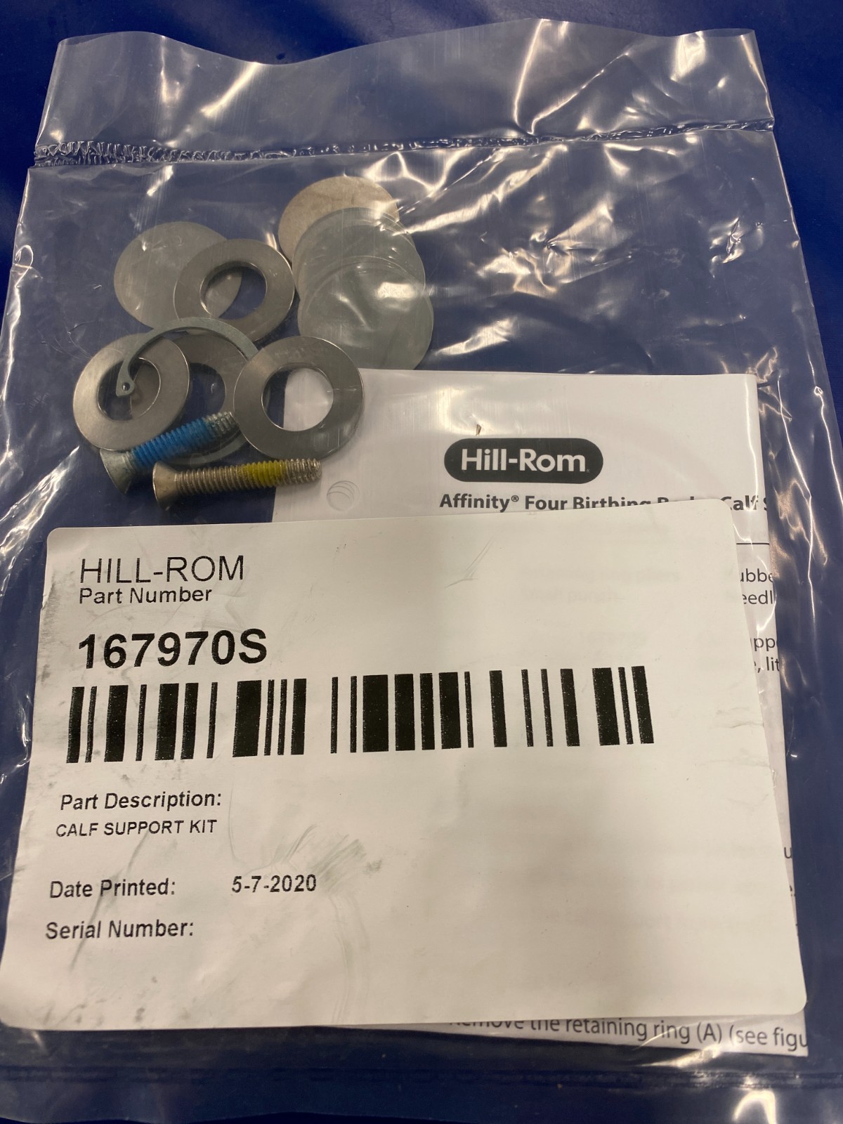 Hillrom Affinity Calf Support Kit Part #: 167970S