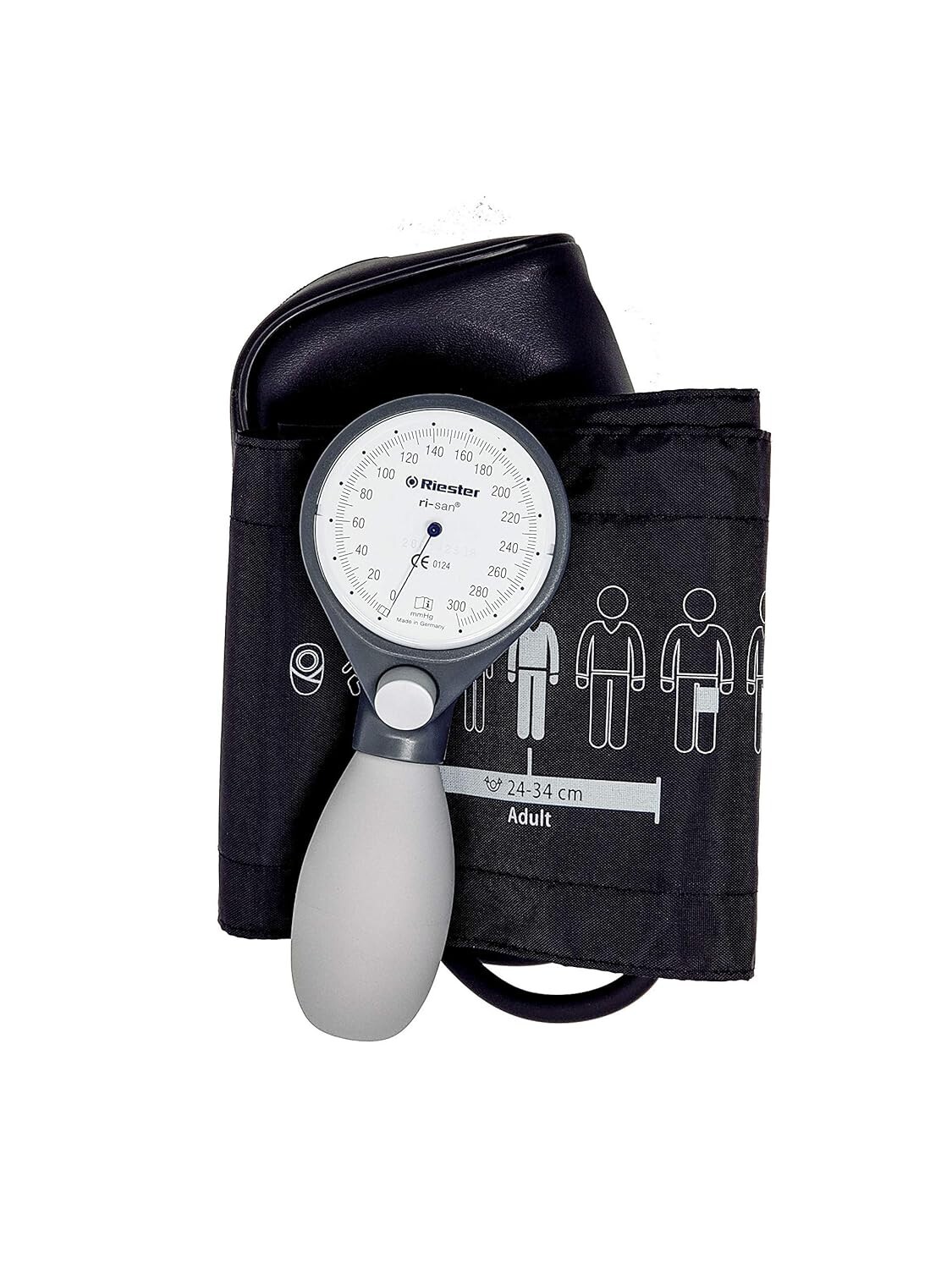 Riester Ri-San LF1512 Palm Blood Pressure Cuff Aneroid Sphygmomanometer Grey NEW