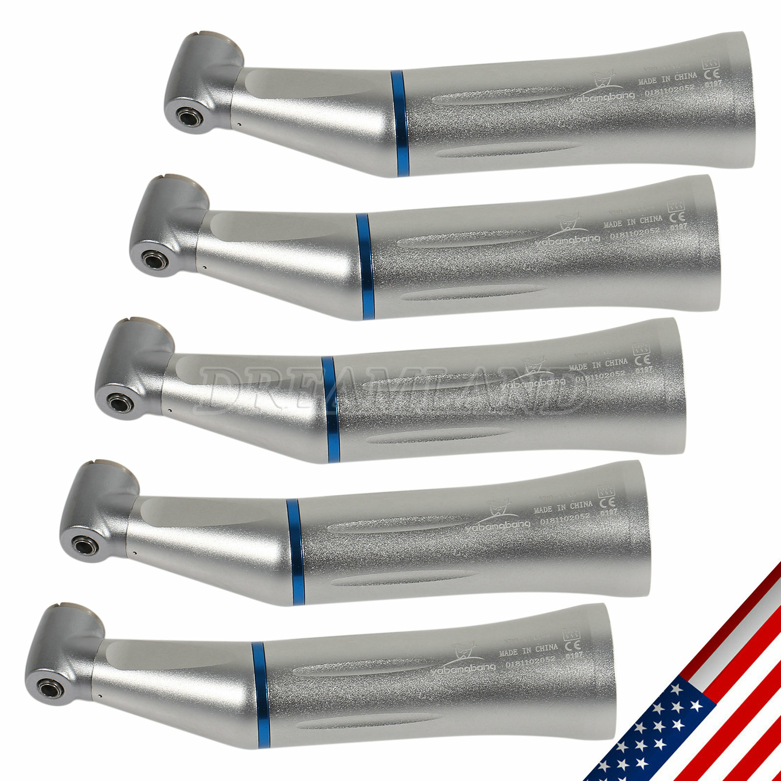 5 Internal Water Spray Dental Slow/Low Speed Contra Angle Handpiece fit NSK CE