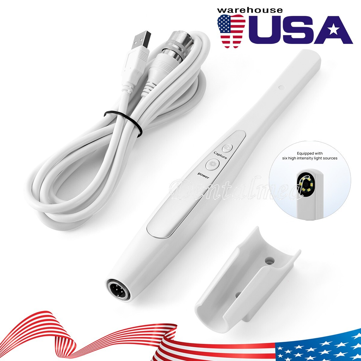 Dental Intraoral Camera Focus Digital USB Imaging Intra Oral 6 LED Light Images