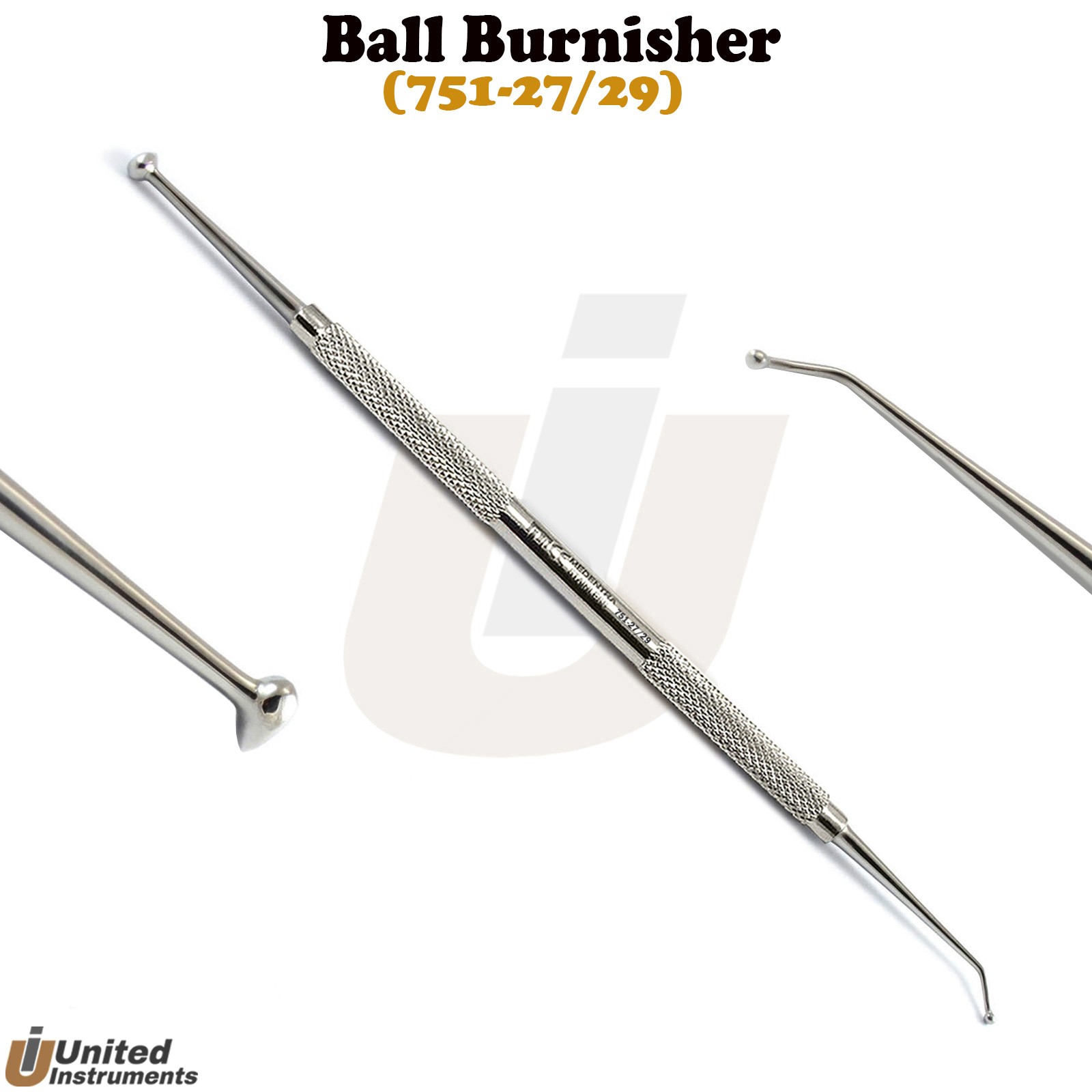 Dental Restorative Foot Ball Burnisher Composite Cavity Filling Instruments New